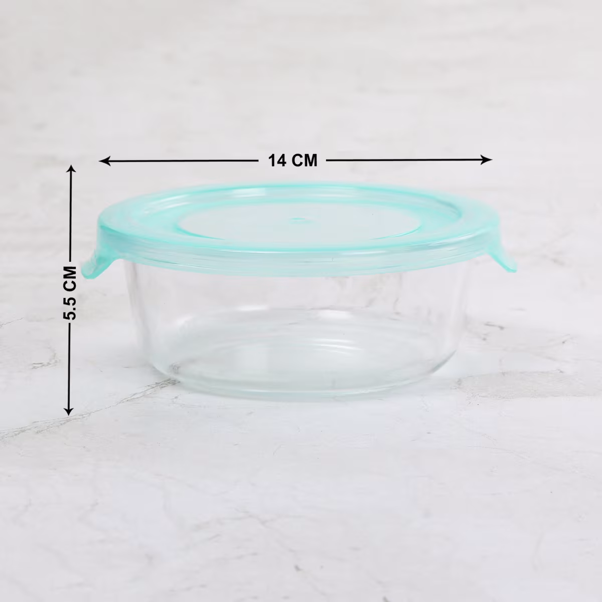 Corsica Palestine Set of 3 Glass Food Storage Containers in Transparent