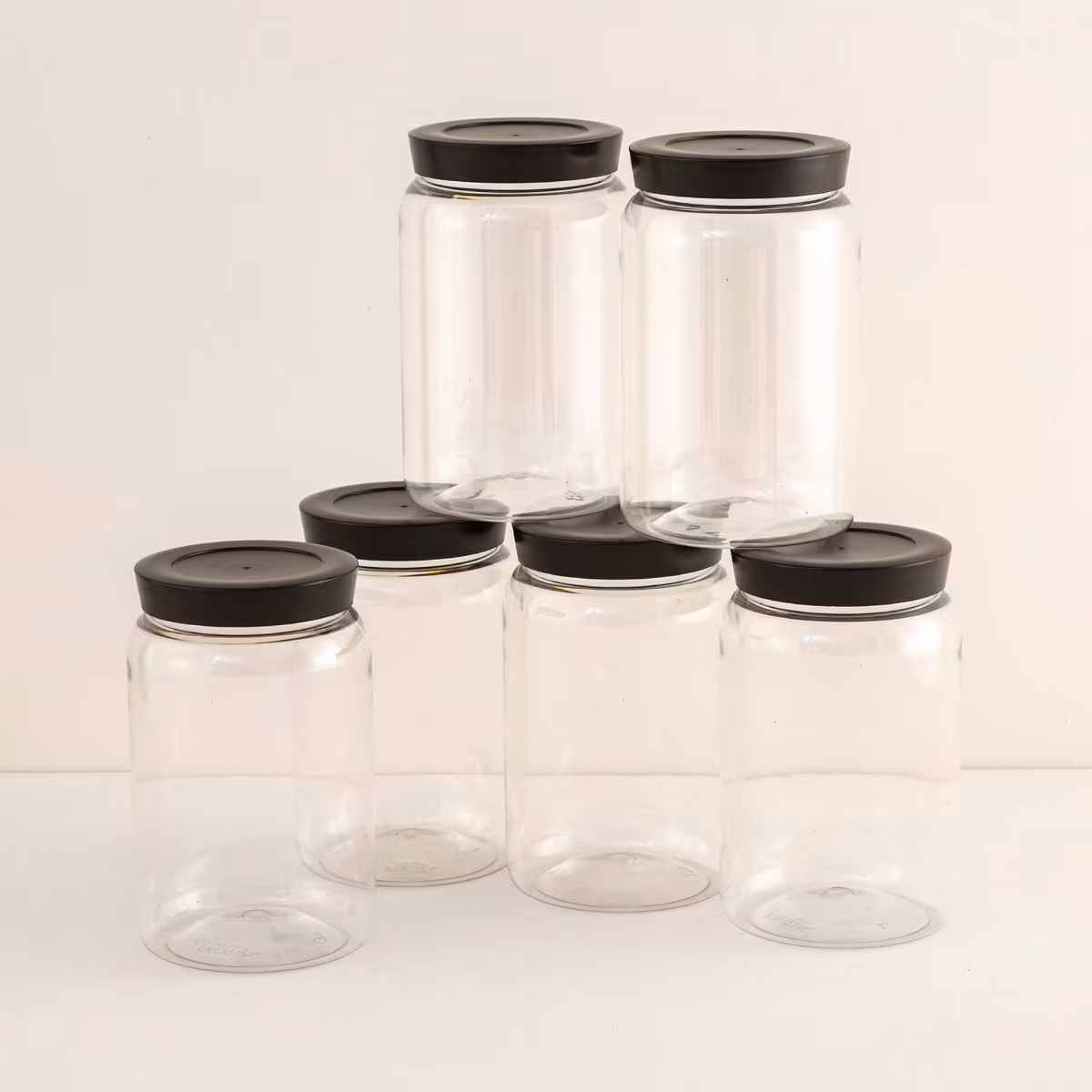 Barbados Set of 18 Pet Canisters in Black