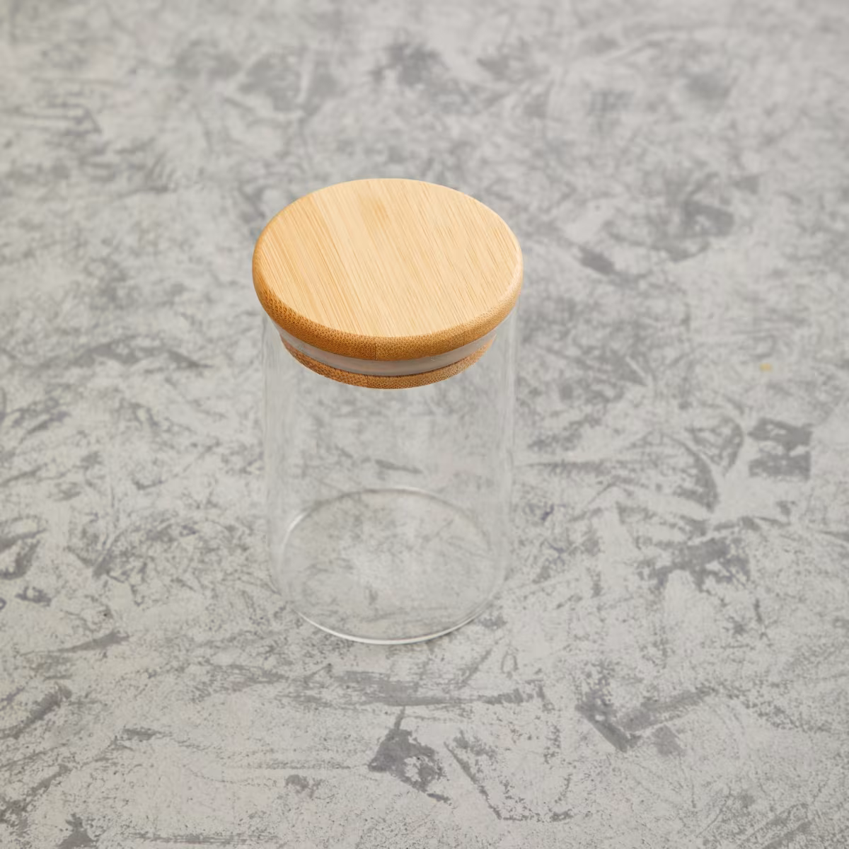Palestine Borosilicate Jar with Bamboo Lid - 250ml in Transparent