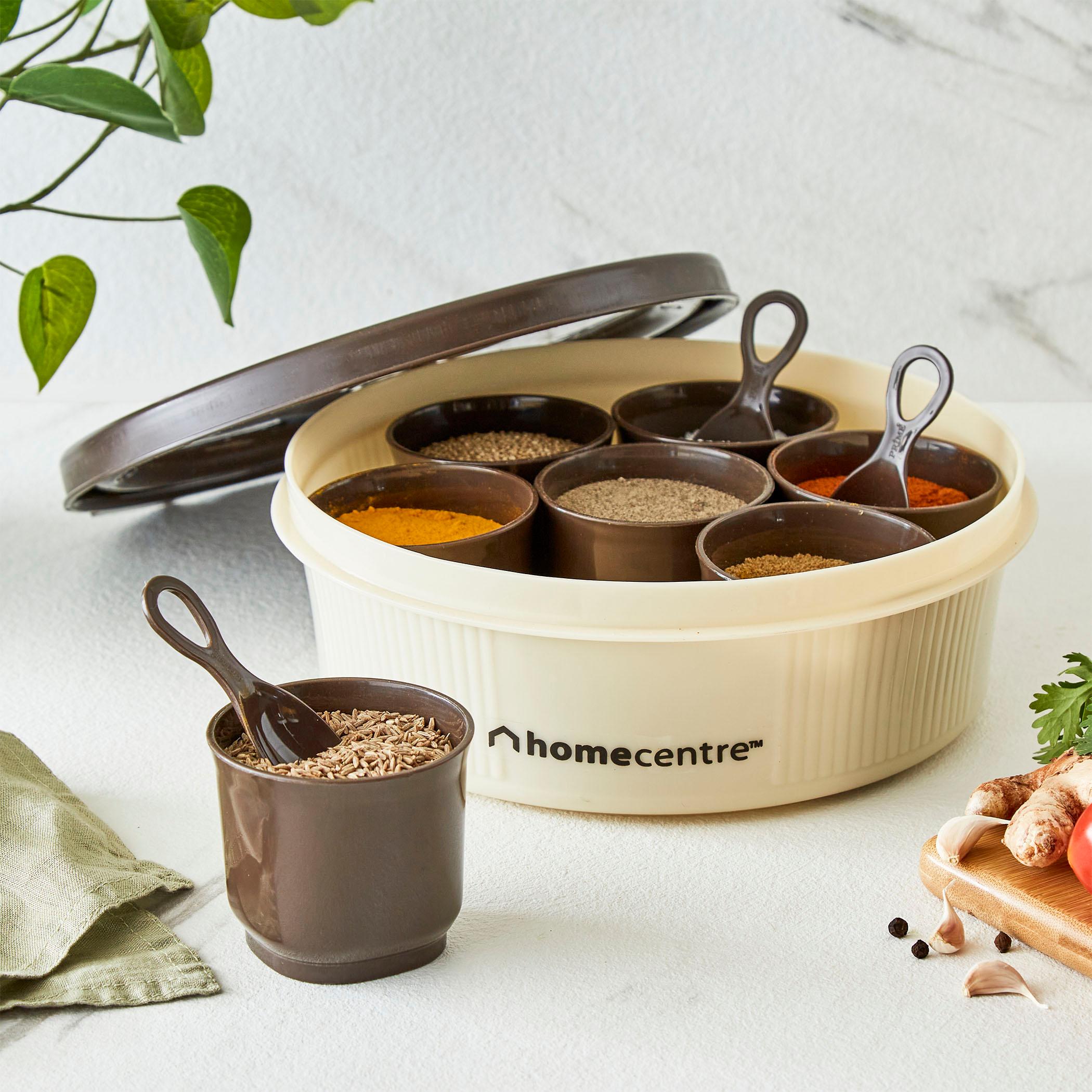 Corsica Spice Container in Brown