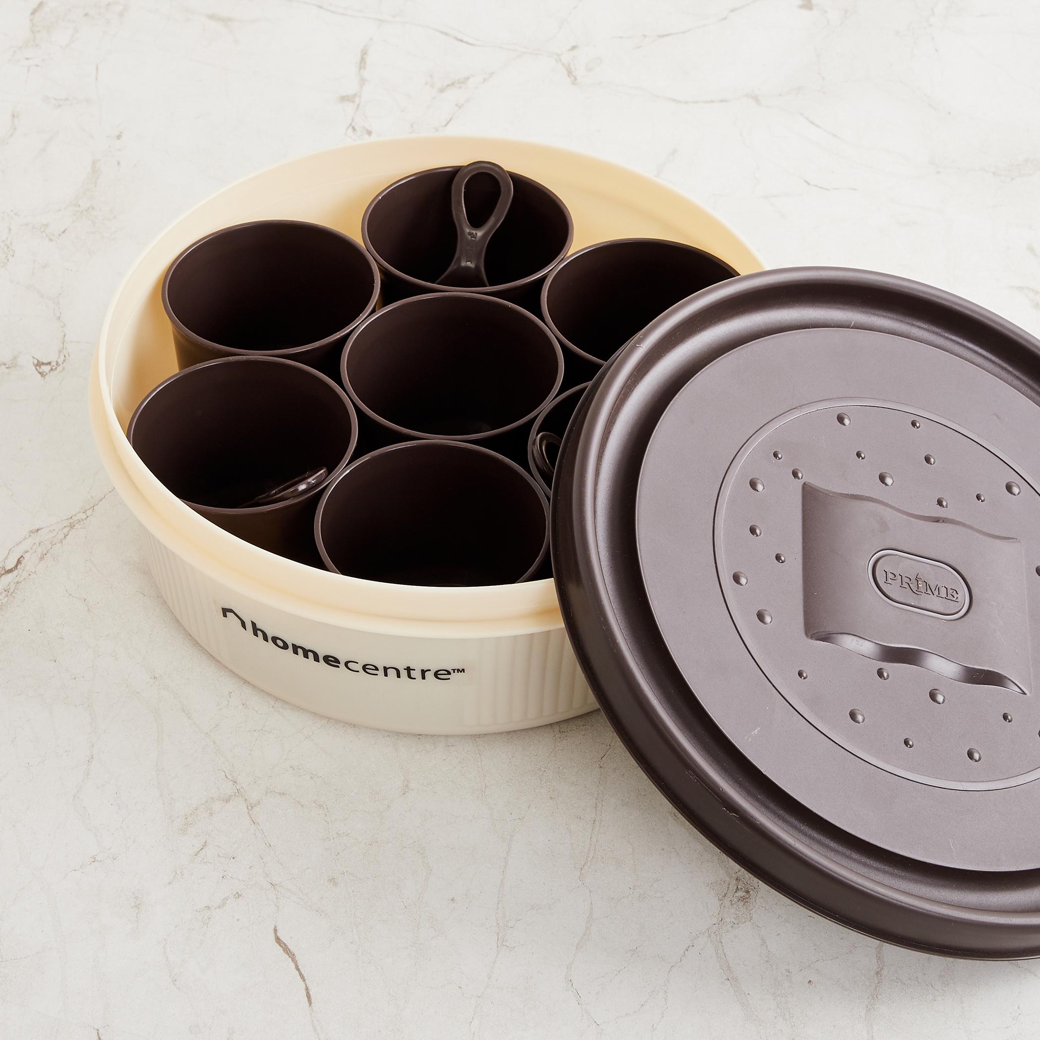 Corsica Spice Container in Brown