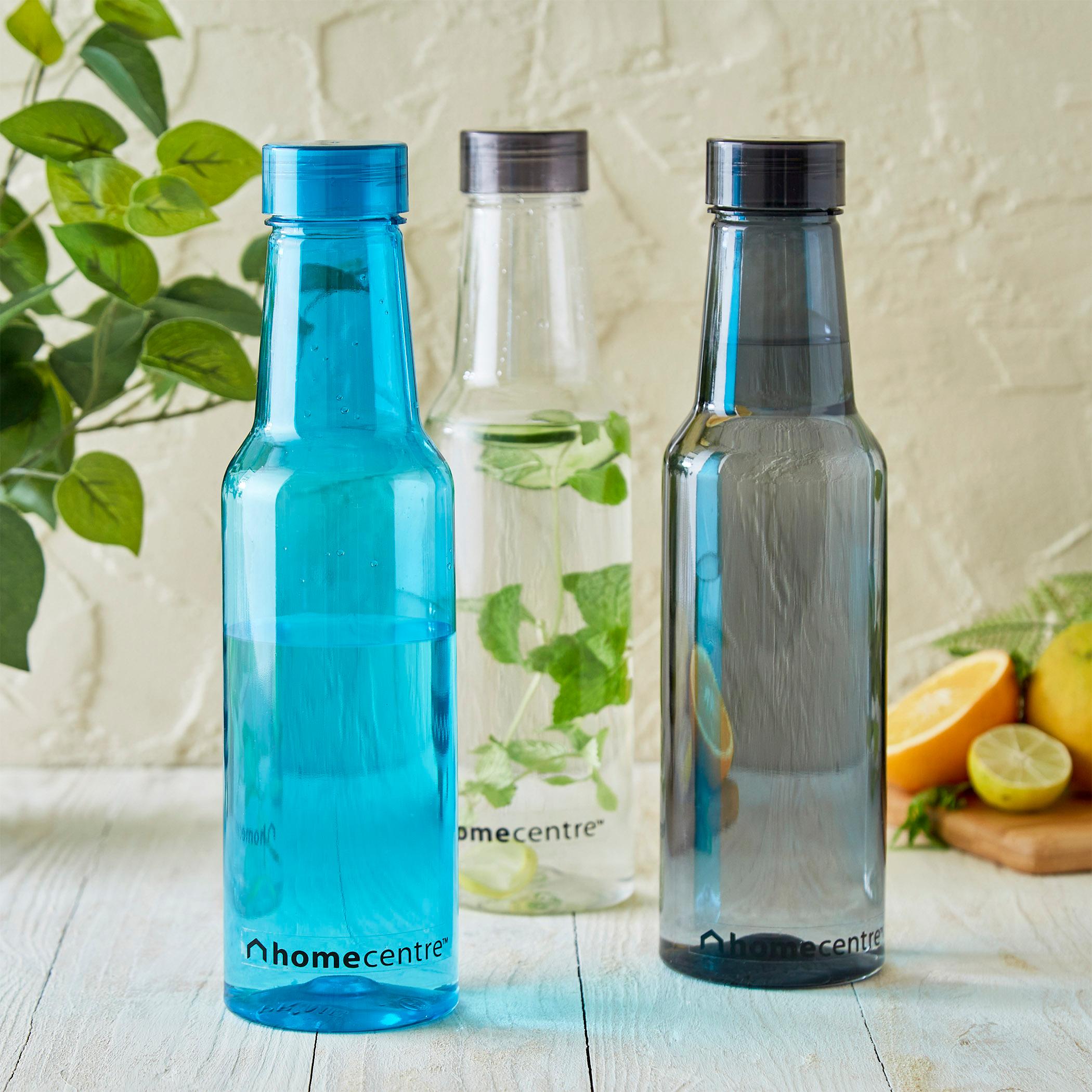 Corsica Set of 4 Fridge Bottles - 1L in Black