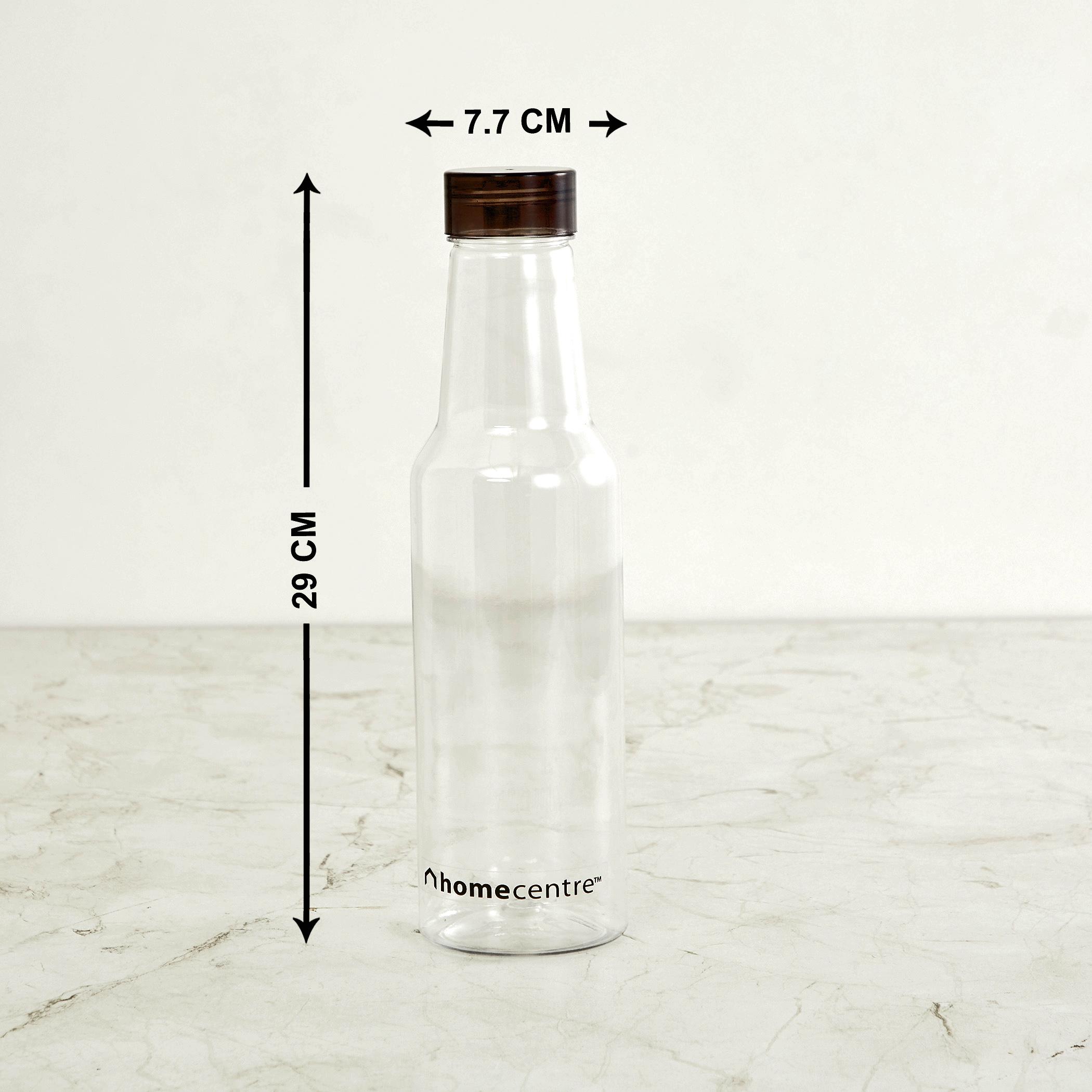 Corsica Set of 4 Fridge Bottles - 1L in Black