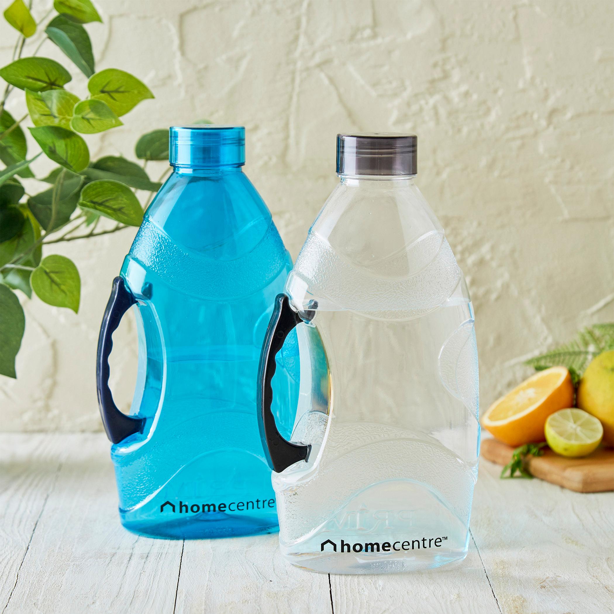 Corsica Set of 2 Polypropylene Water Bottles - 1.3L in Black