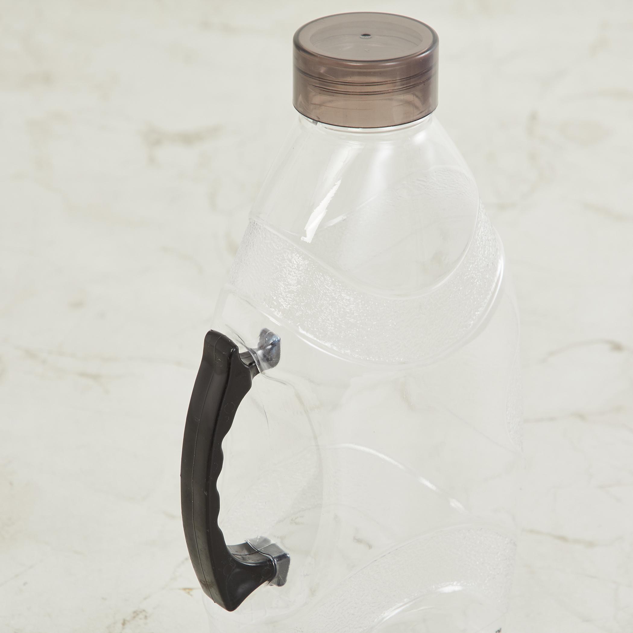Corsica Set of 2 Polypropylene Water Bottles - 1.3L in Black