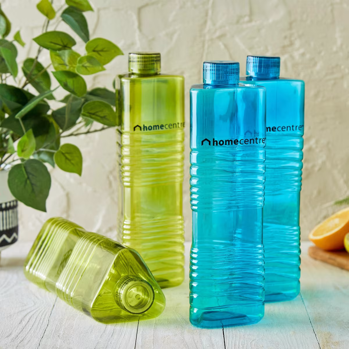 Corsica Set of 4 Fridge Bottles - 1L in Green