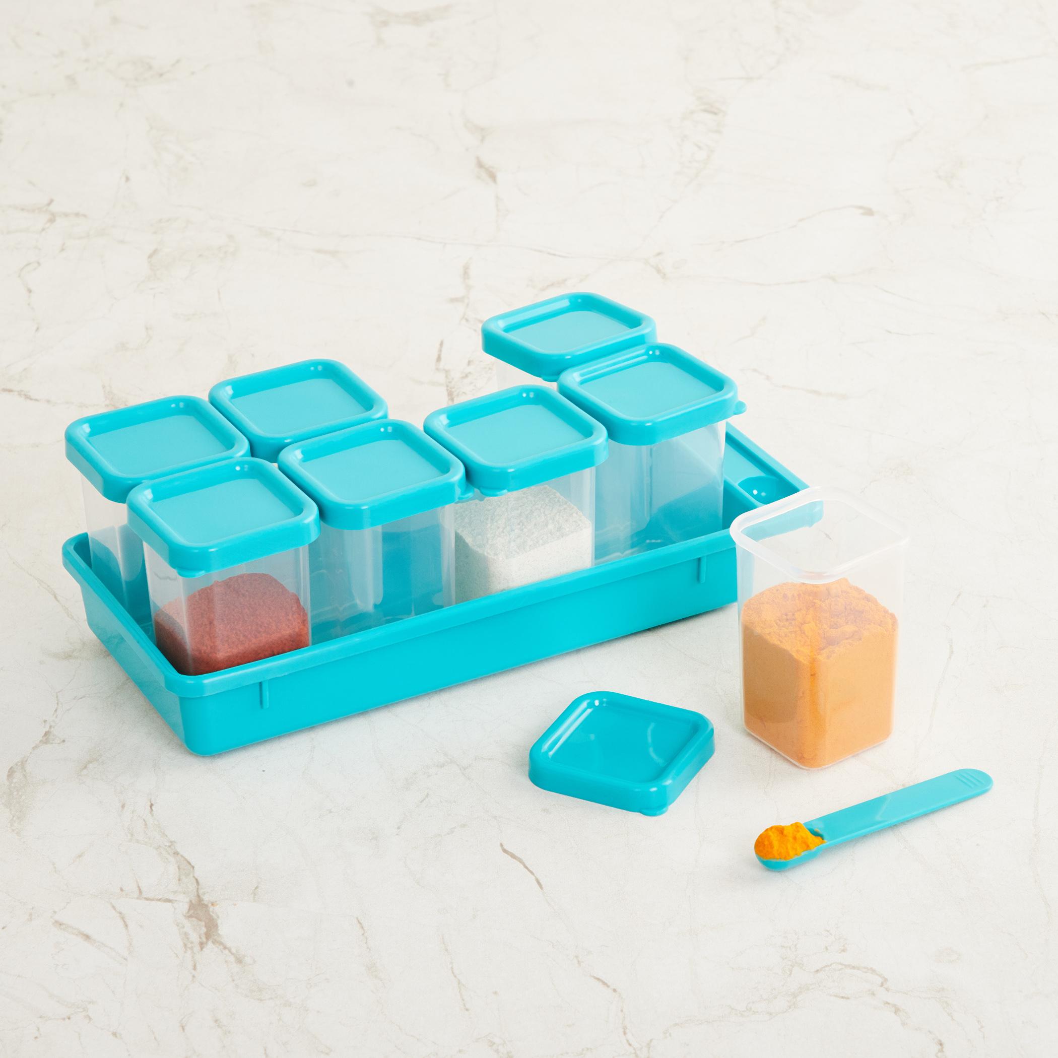 Fiesta 10Pcs Polypropylene Spice Box Set in Teal