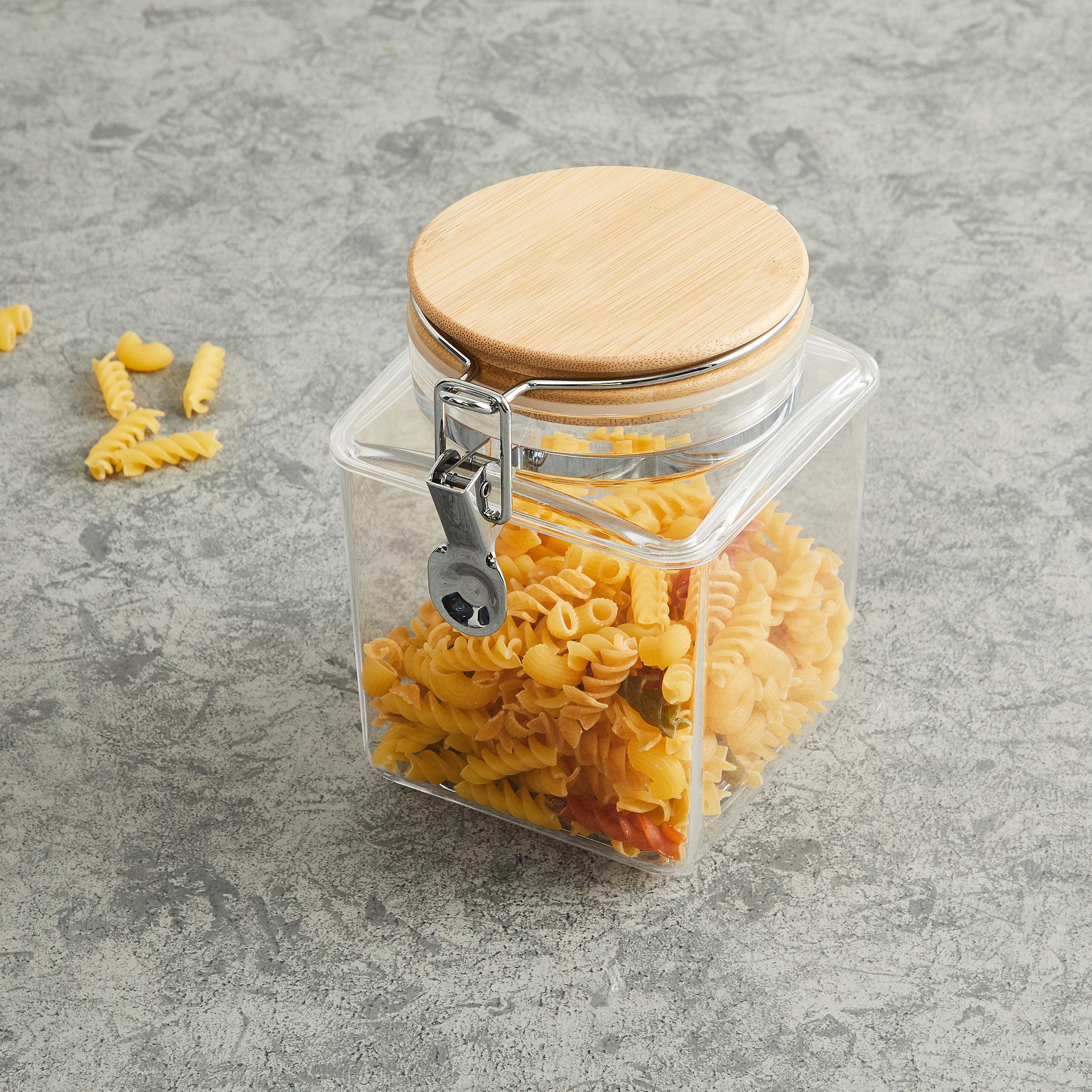 Palestine Acrylic Square Canister - 1.2L in Transparent