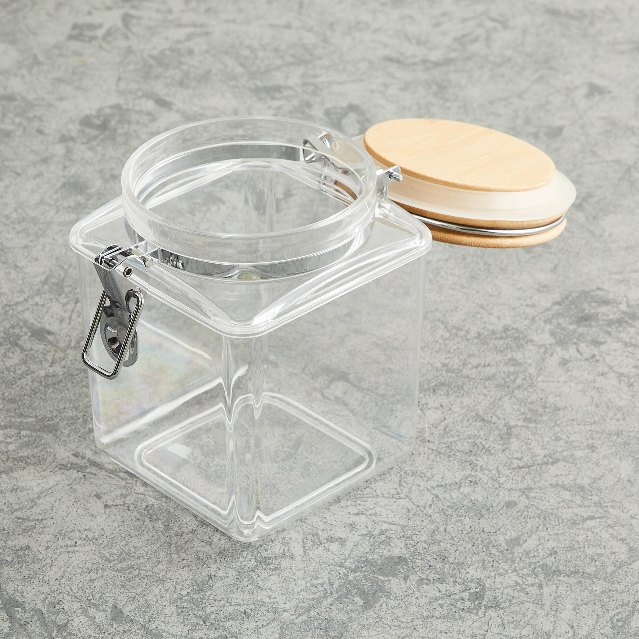 Palestine Acrylic Square Canister - 1.2L in Transparent
