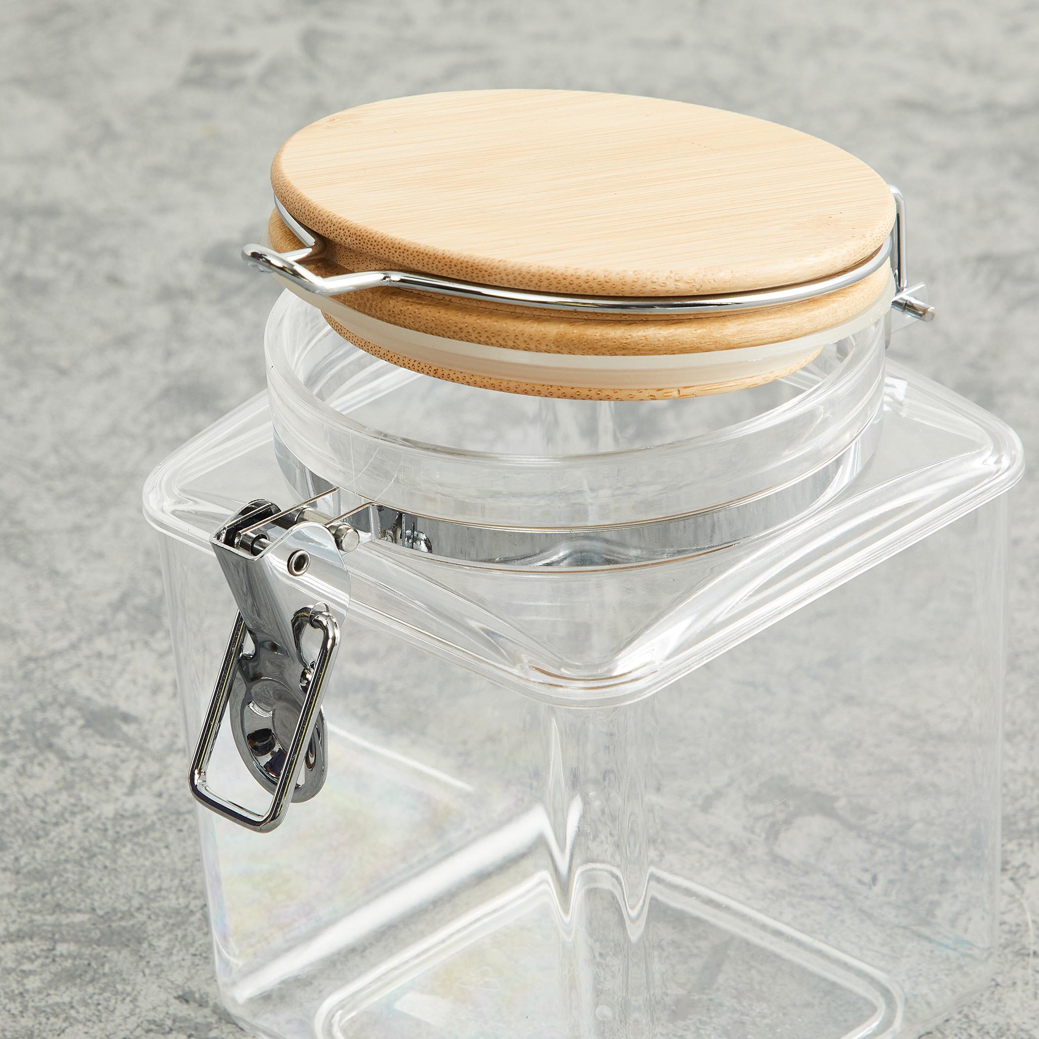 Palestine Acrylic Square Canister - 1.2L in Transparent