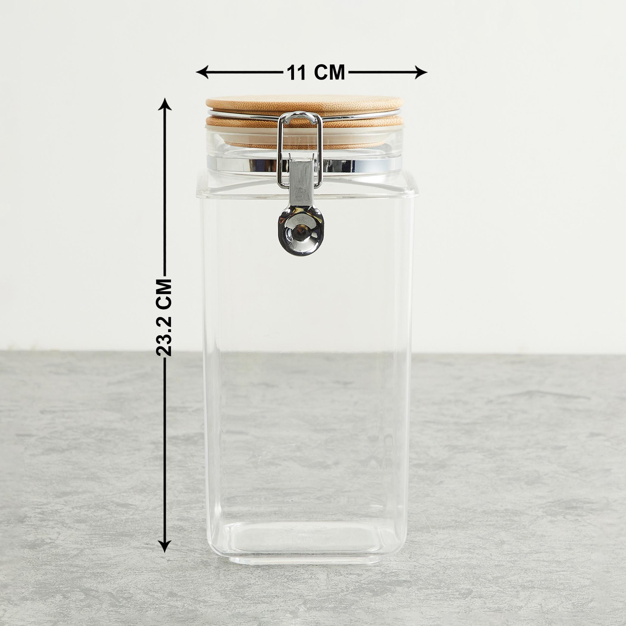 Palestine Acrylic Square Canister - 1.9L in Transparent
