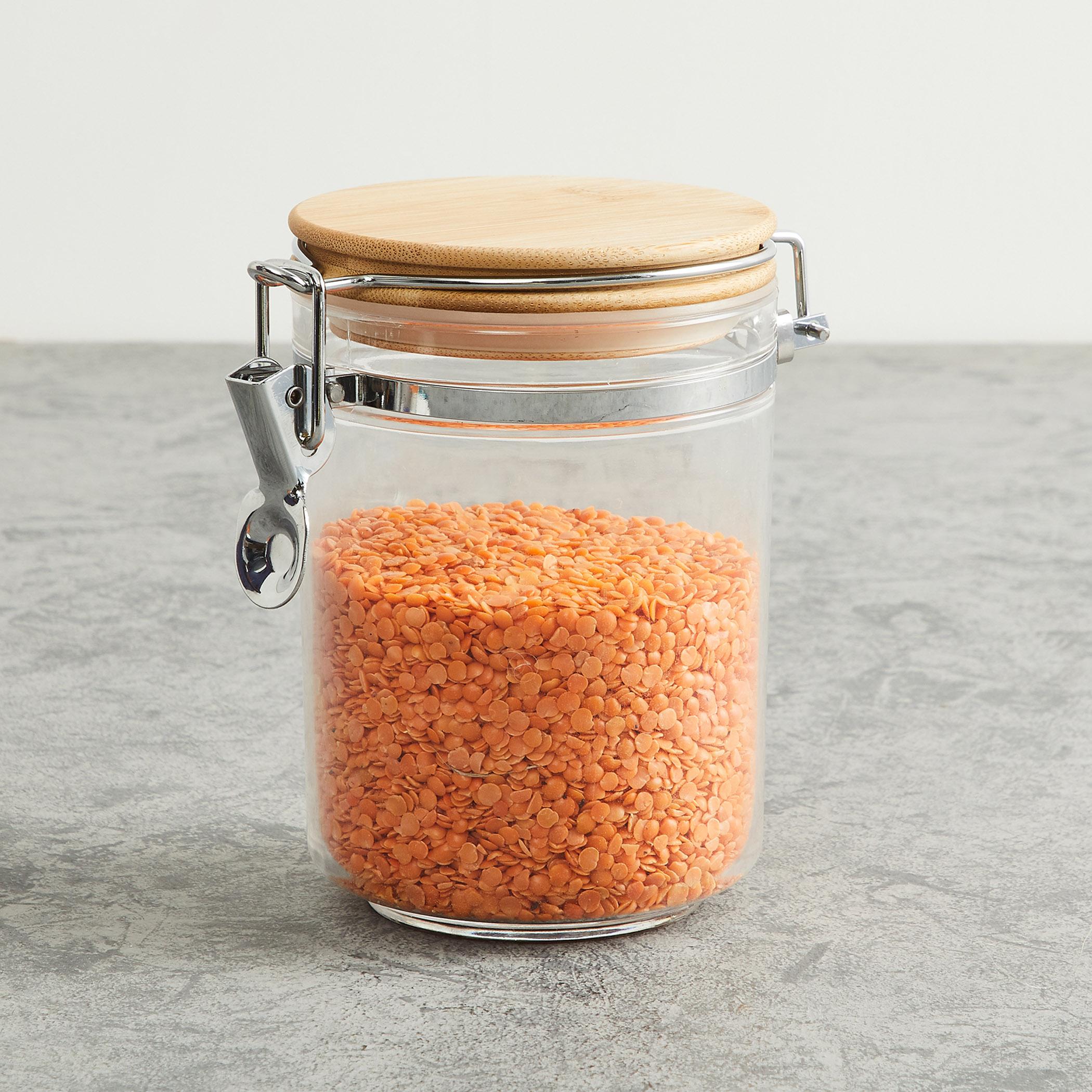 Palestine Acrylic Round Canister - 800ml in Transparent