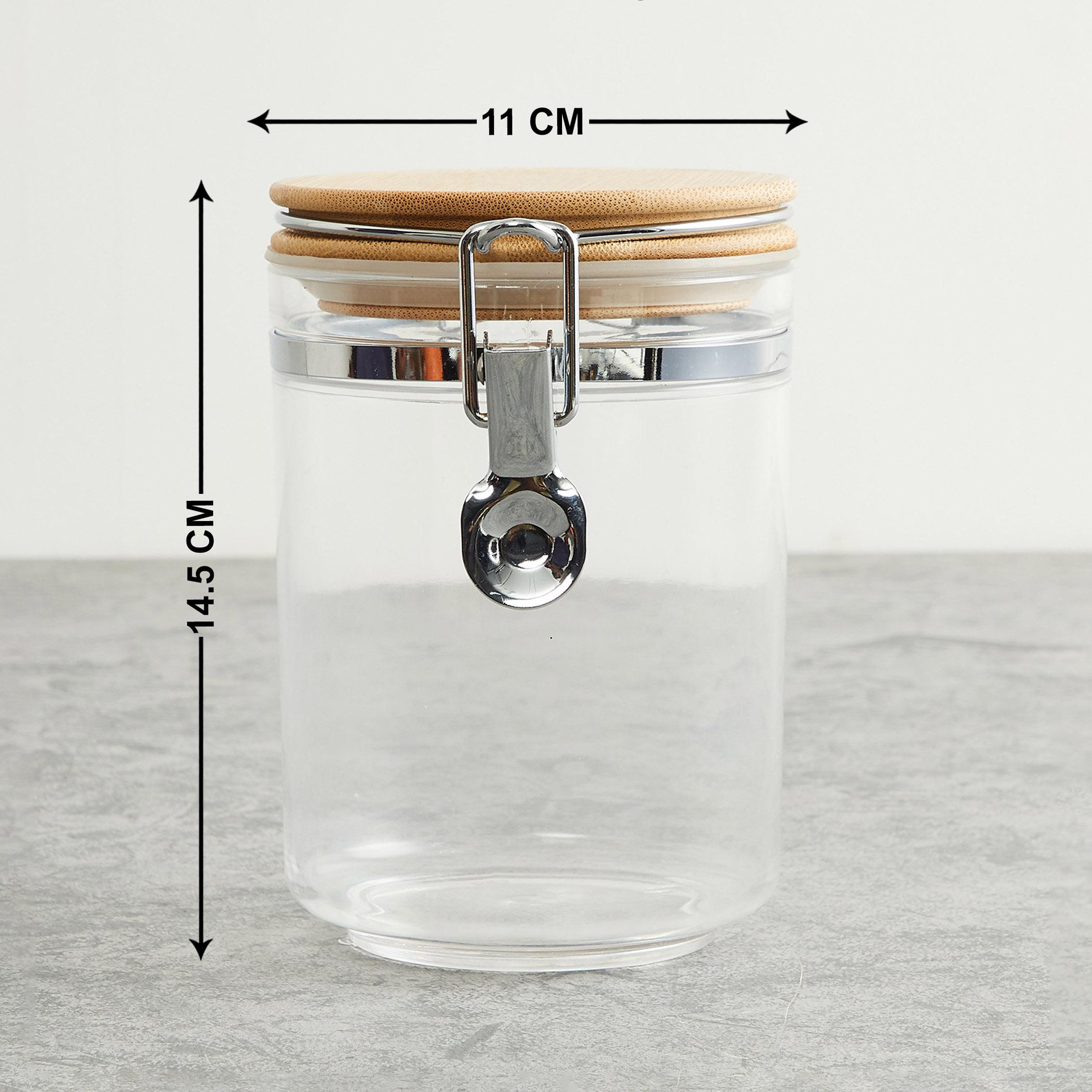 Palestine Acrylic Round Canister - 800ml in Transparent