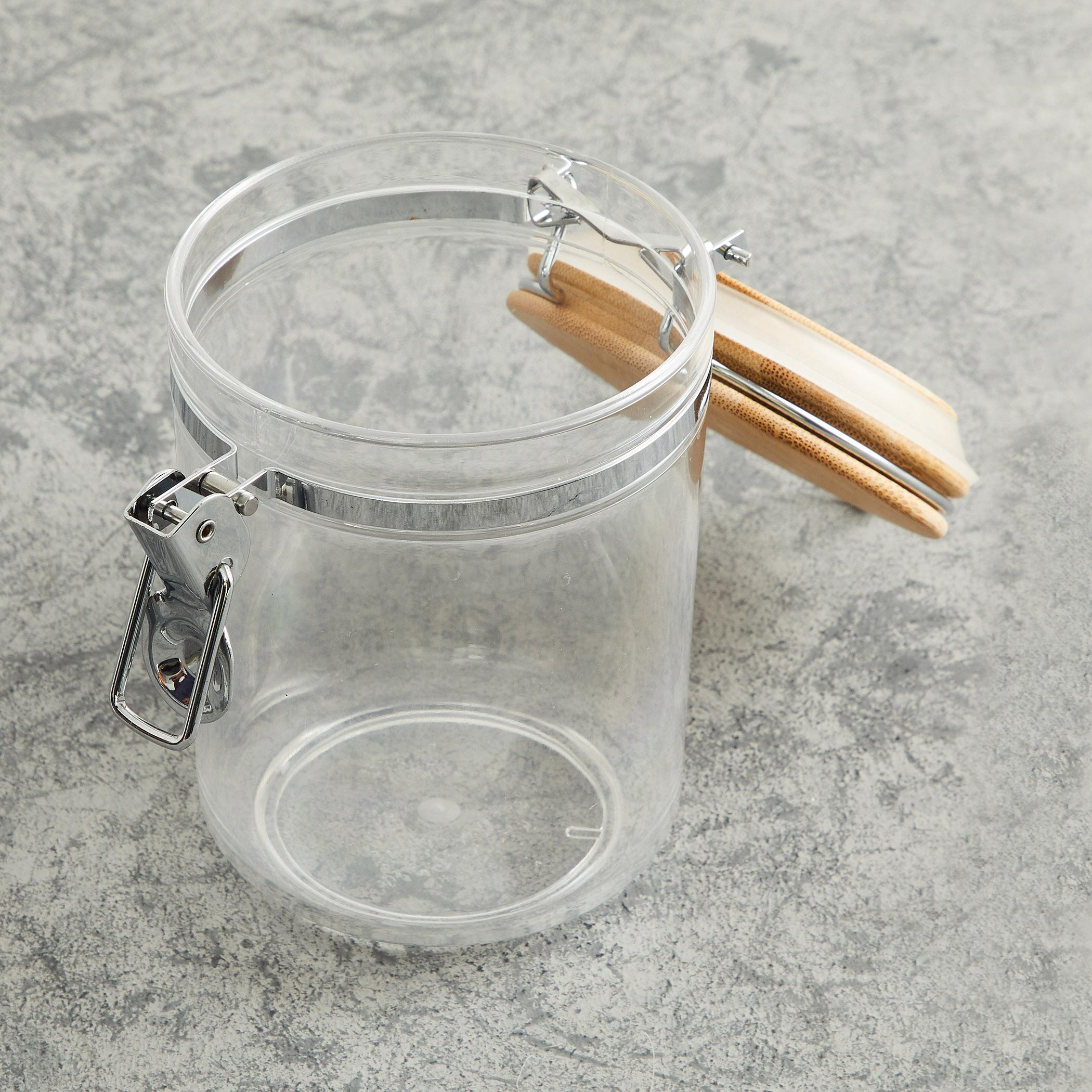 Palestine Acrylic Round Canister - 800ml in Transparent