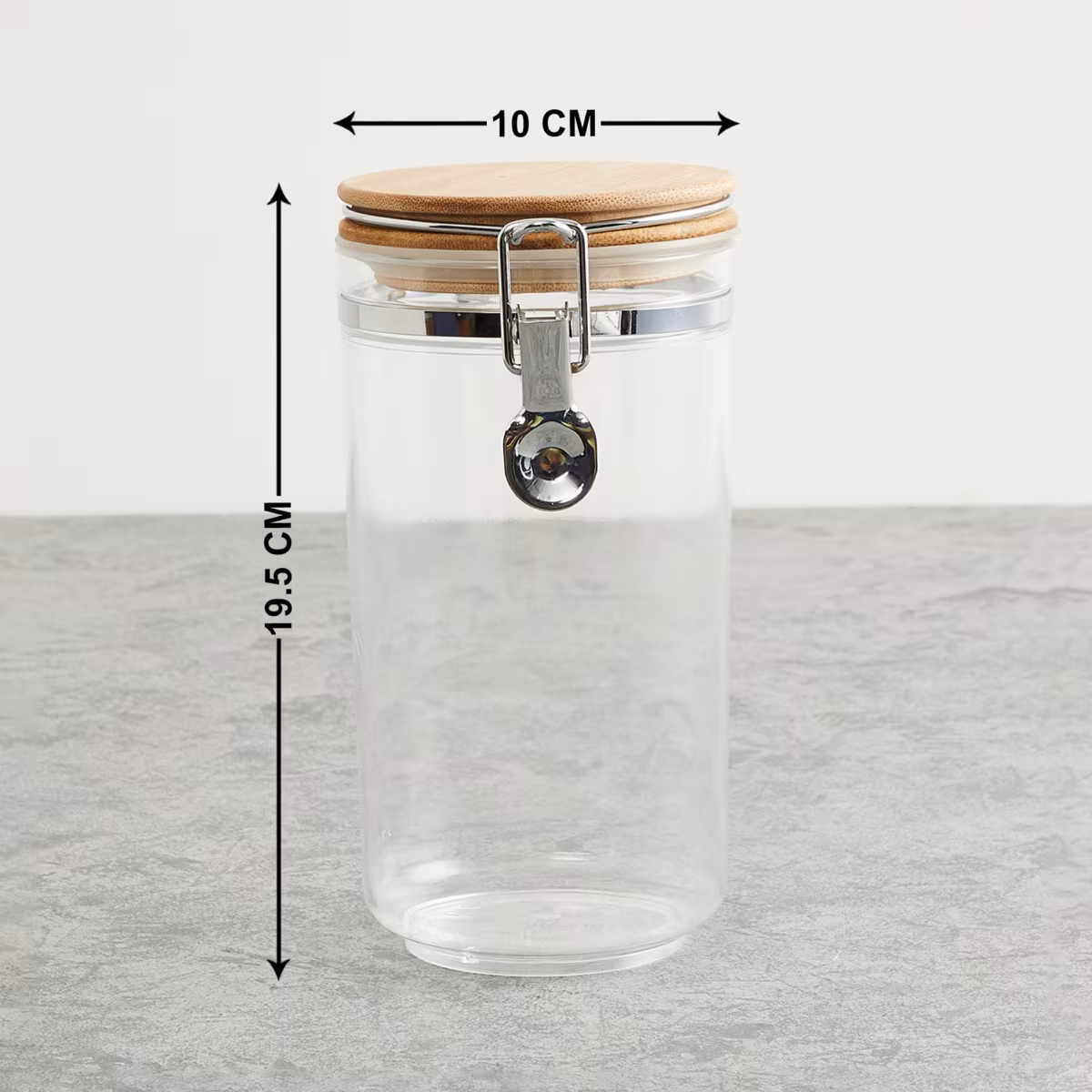 Palestine Acrylic Round Canister - 1.1L in Transparent