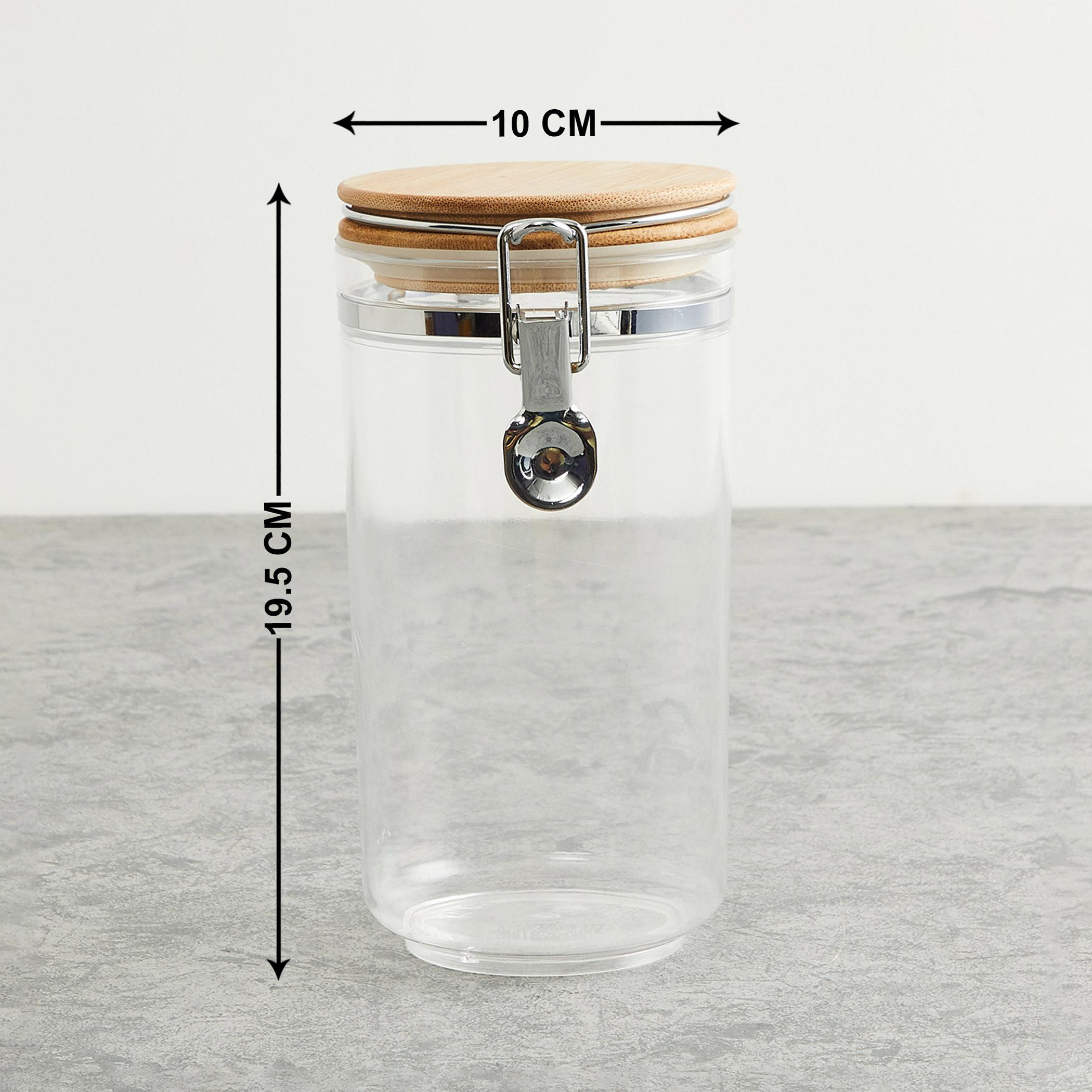 Palestine Acrylic Round Canister - 1.1L in Transparent