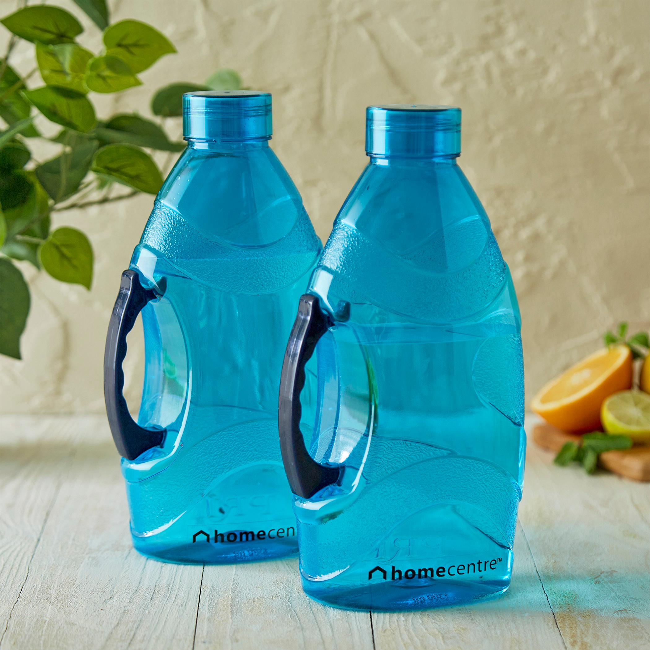 Corsica Marina Set of 2 Water Bottles with Handle - 1.3L in Blue