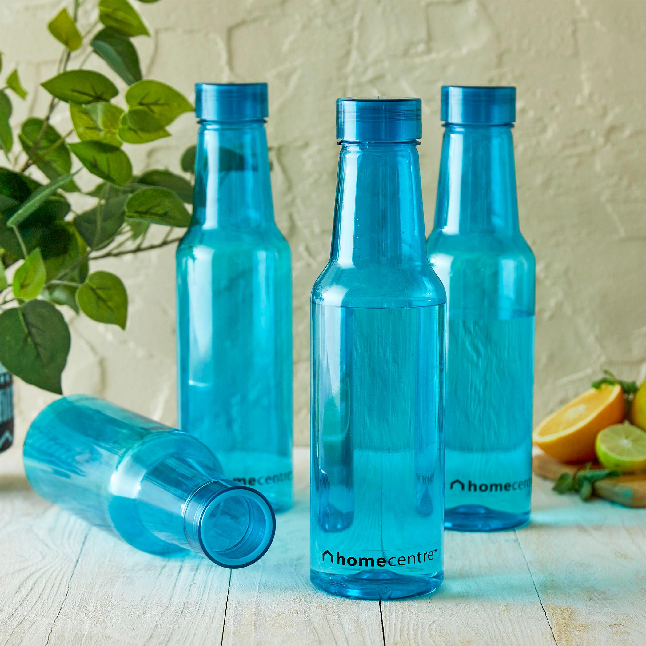 Corsica Marina Set of 4 Fridge Bottles - 1L in Teal