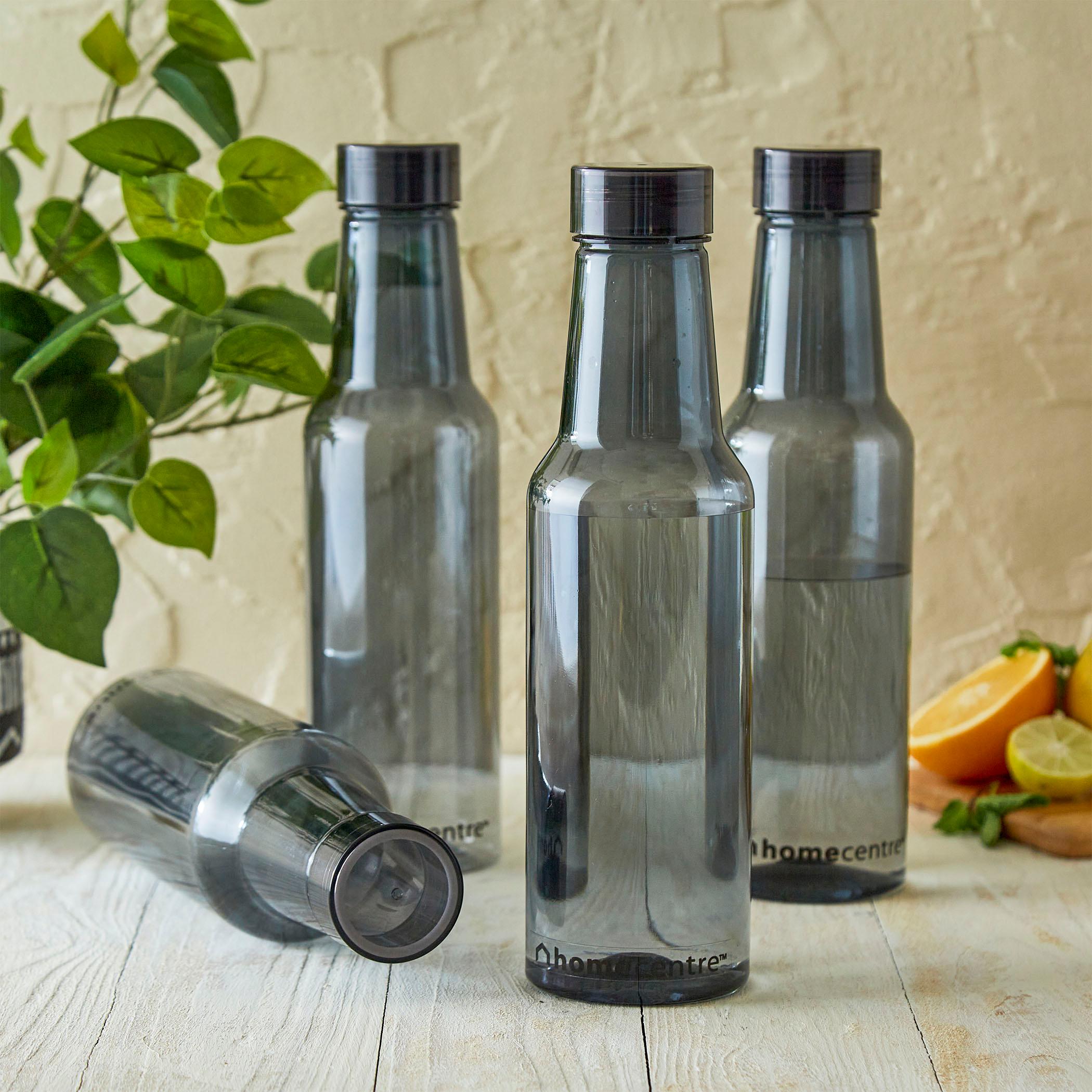 Corsica Marina Set of 4 Fridge Bottles - 1L in Grey
