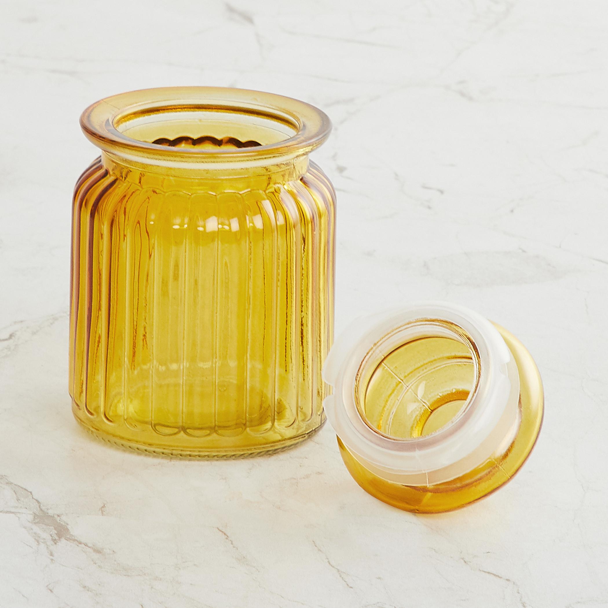 Corsica Essentials Set of 6 Glass Jars - 250ml in Multicolour