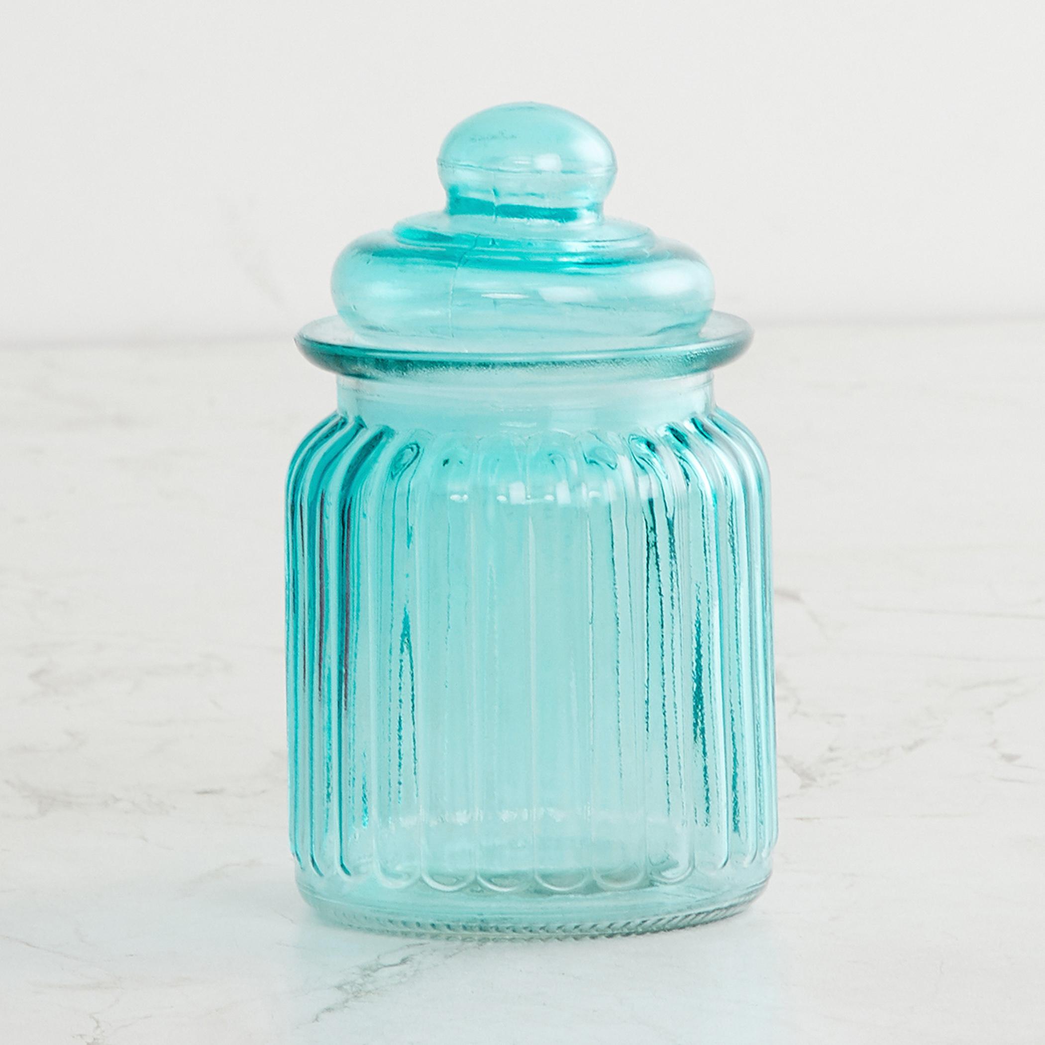 Corsica Essentials Set of 6 Glass Jars - 250ml in Multicolour