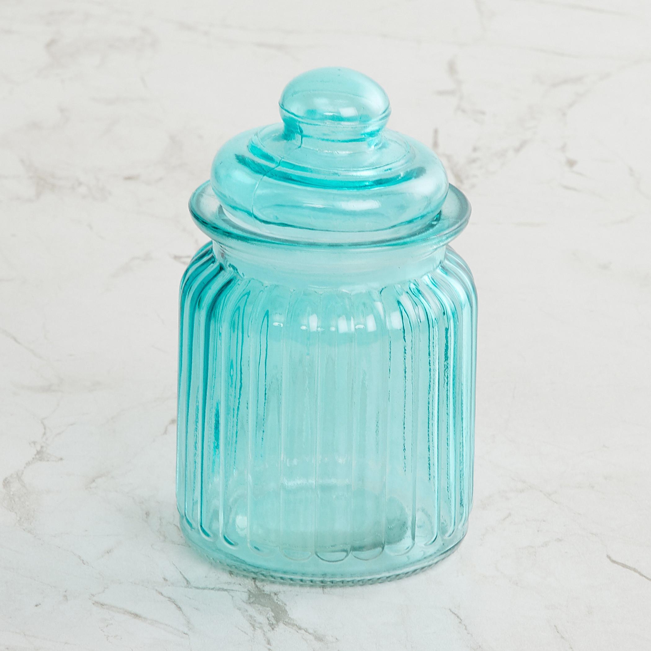 Corsica Essentials Set of 6 Glass Jars - 250ml in Multicolour