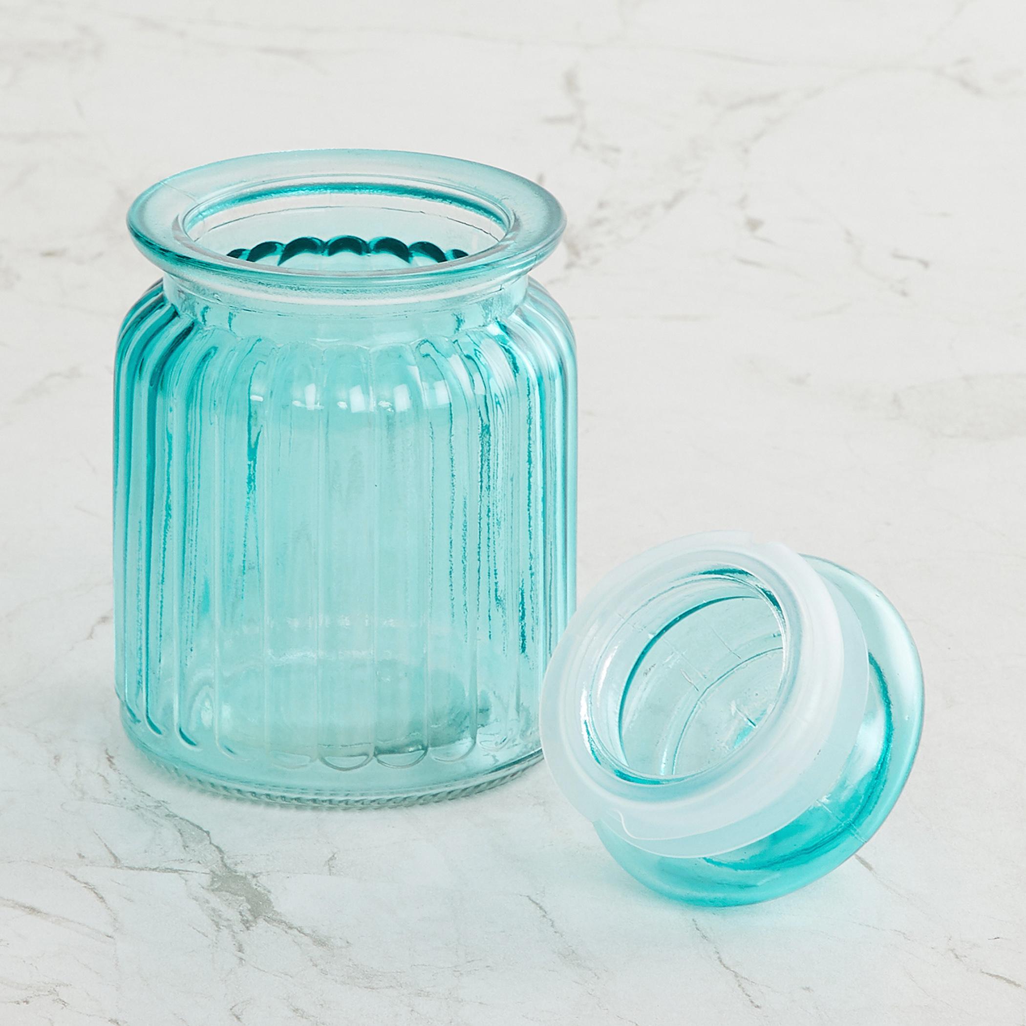 Corsica Essentials Set of 6 Glass Jars - 250ml in Multicolour