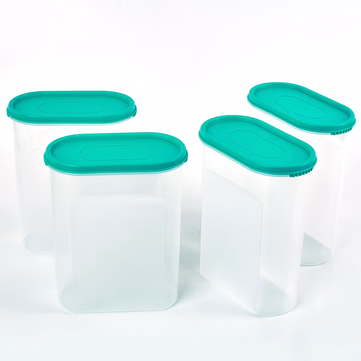 Barbados Set of 4 Polypropylene Storage Containers - 2.5L in Blue