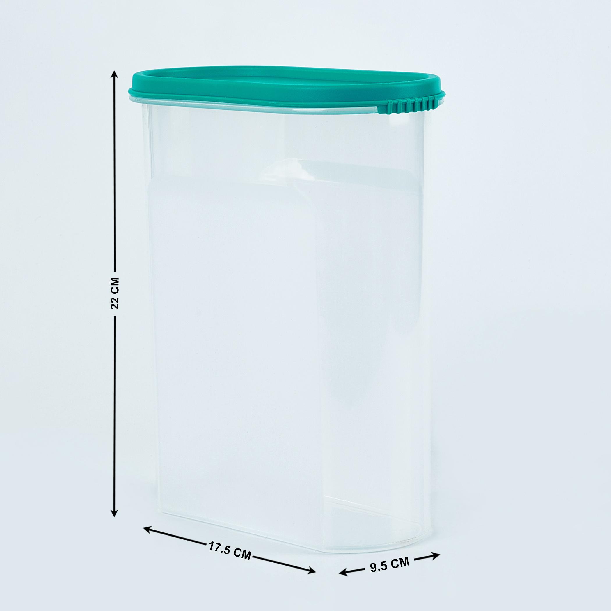 Barbados Set of 4 Polypropylene Storage Containers - 2.5L in Blue