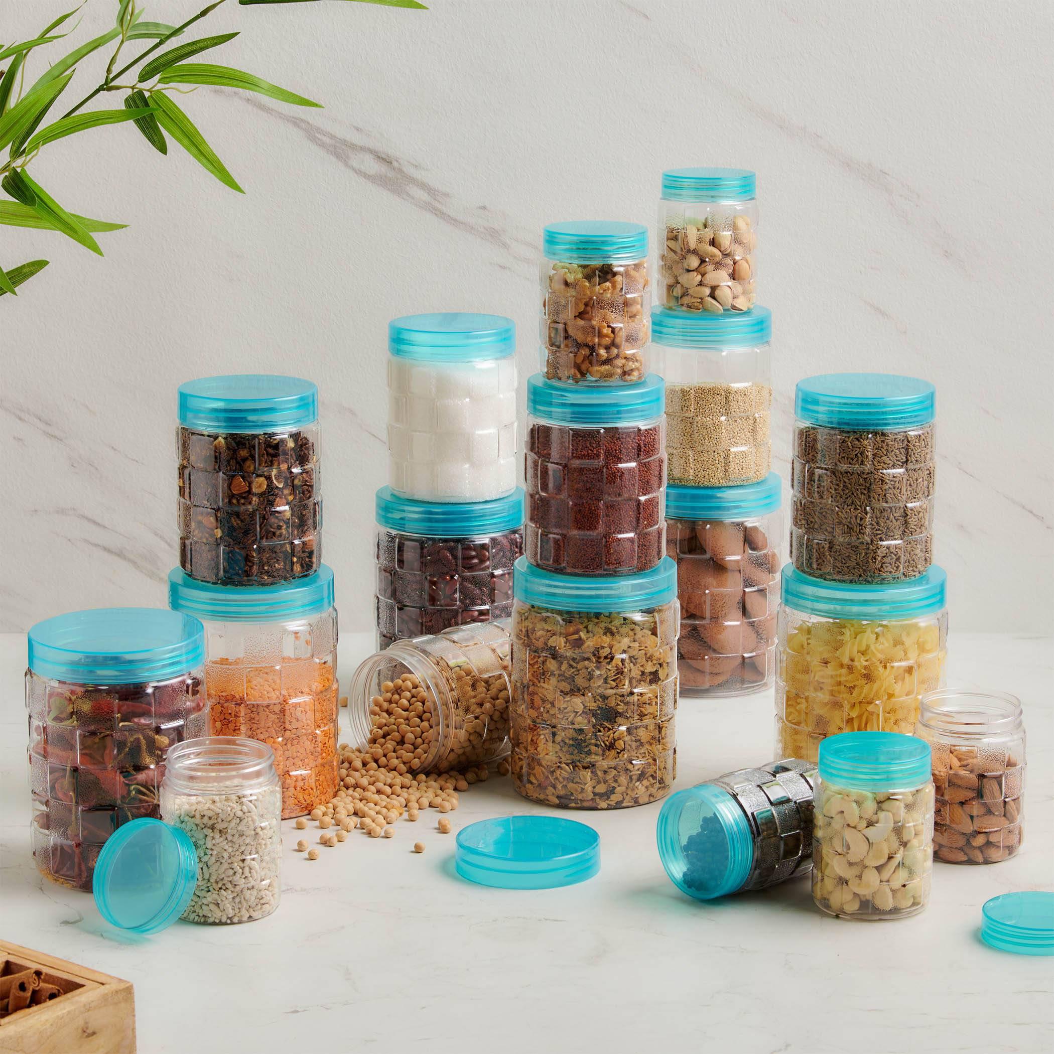 Barbados Set of 18 Pet Canisters in Blue