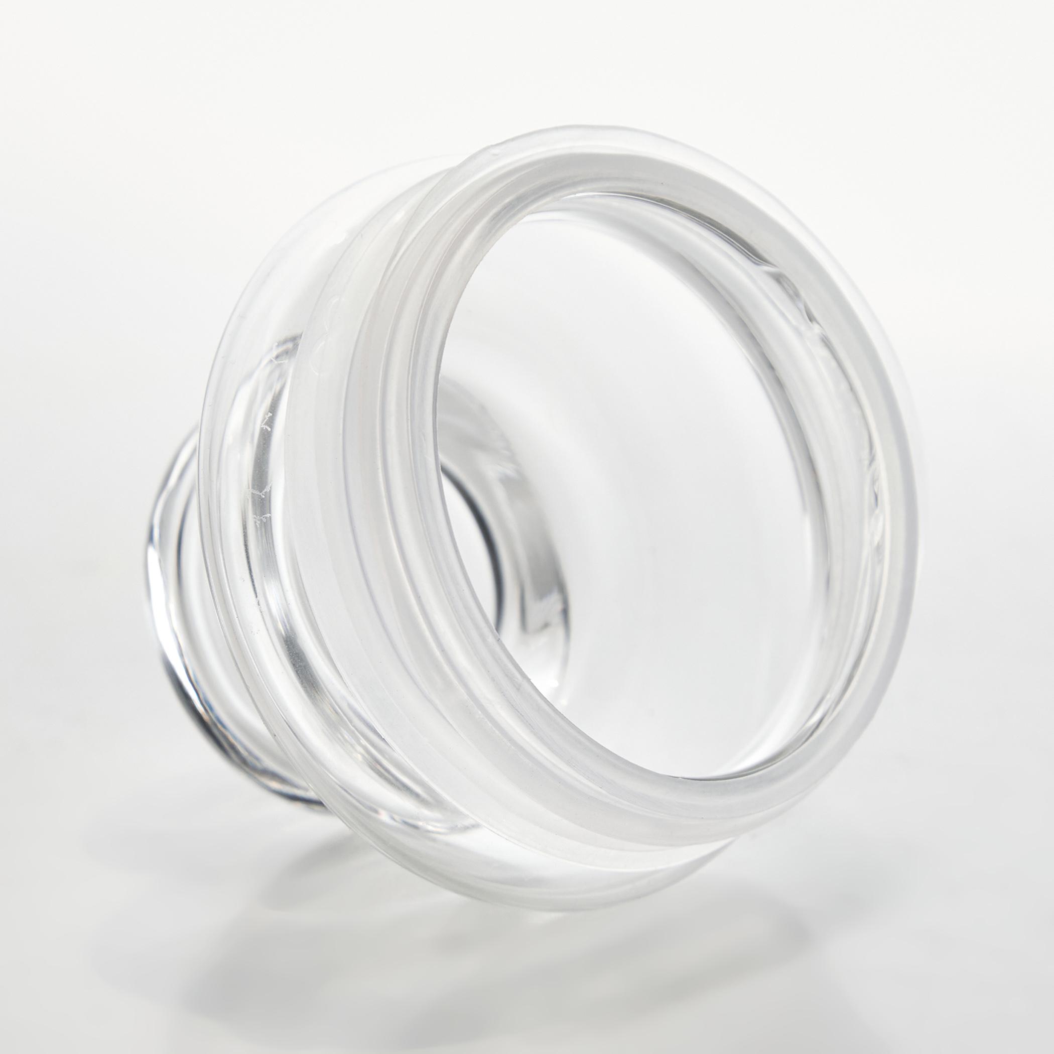 OCEAN Set of 2 Glass Pop Jars - 1L in Transparent