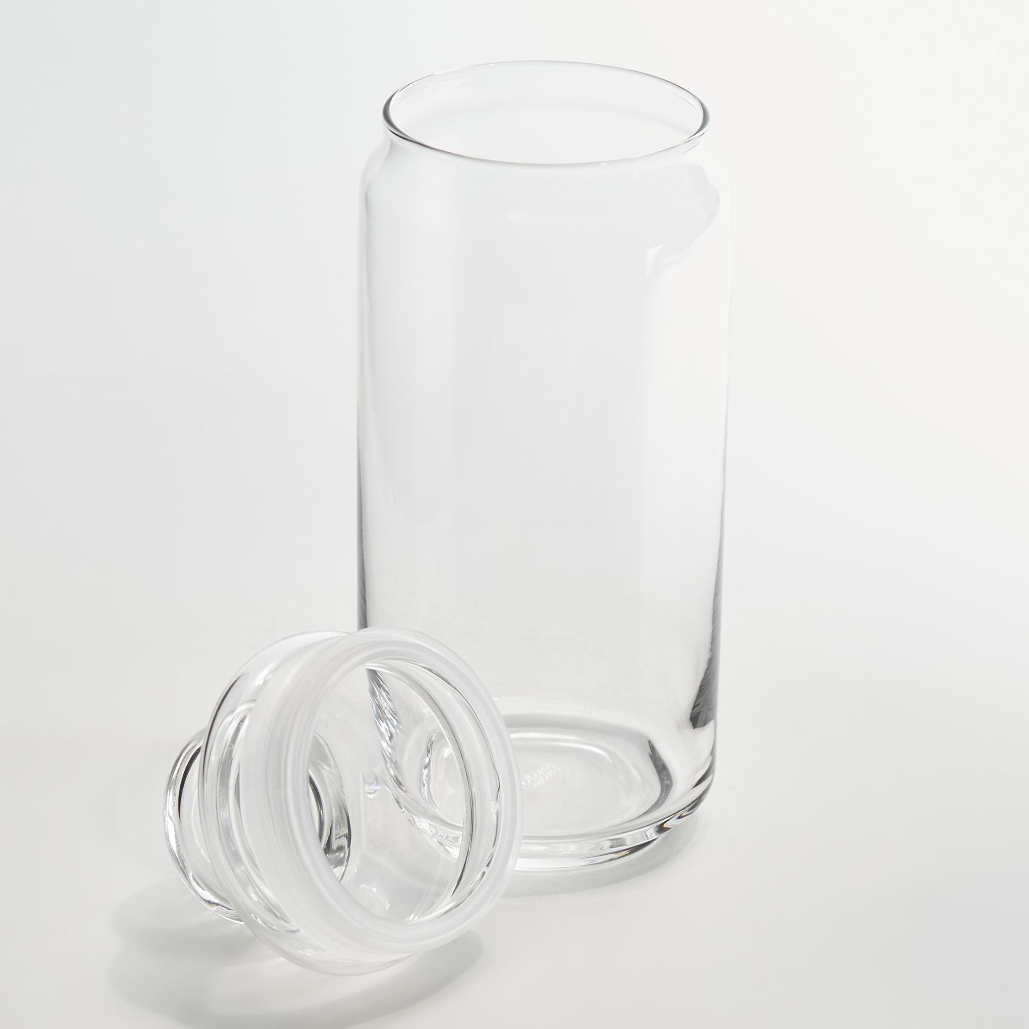 OCEAN Set of 2 Glass Pop Jars - 1L in Transparent