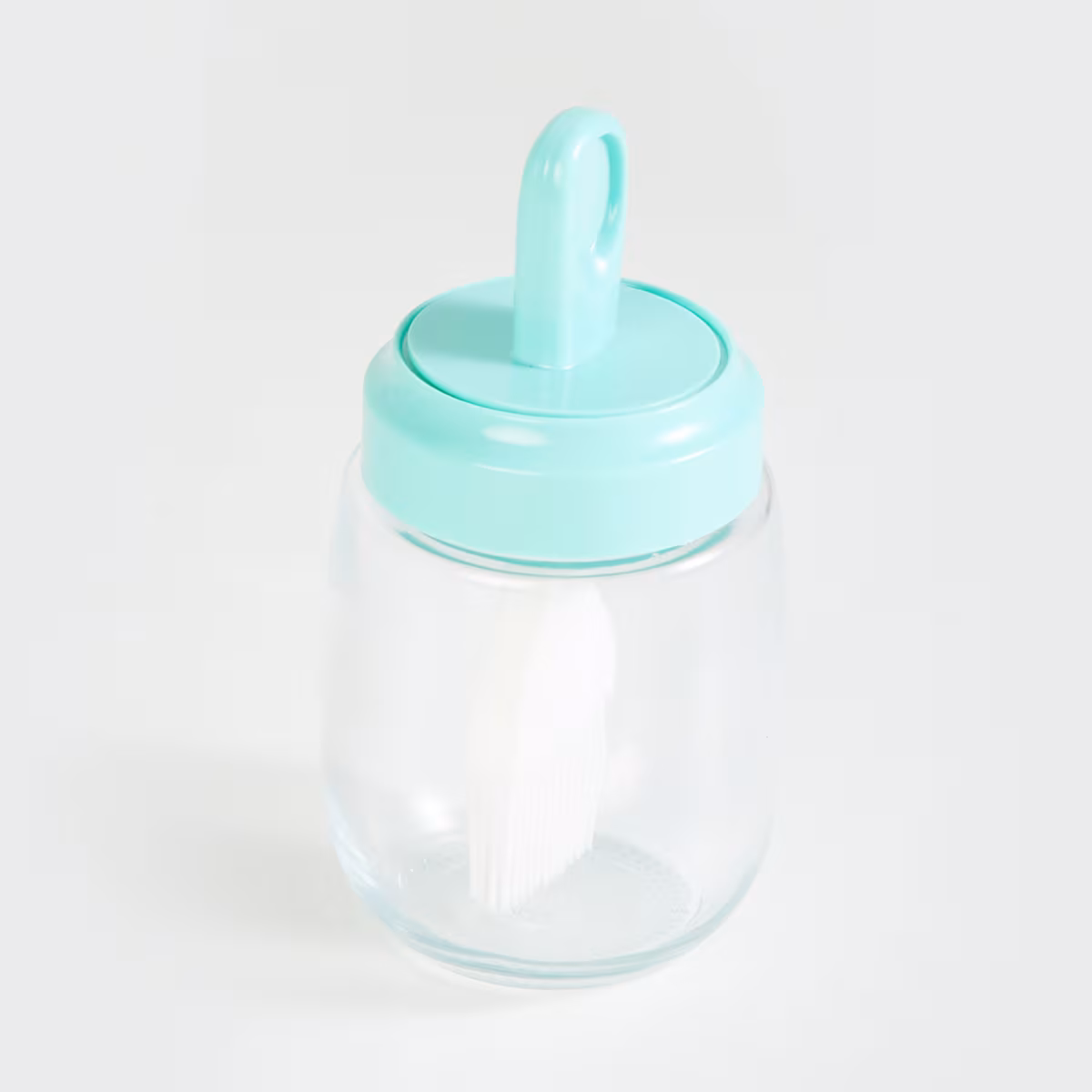 Pamolive Glass Oil Bottle with Drip Brush - 290ml in Transparent
