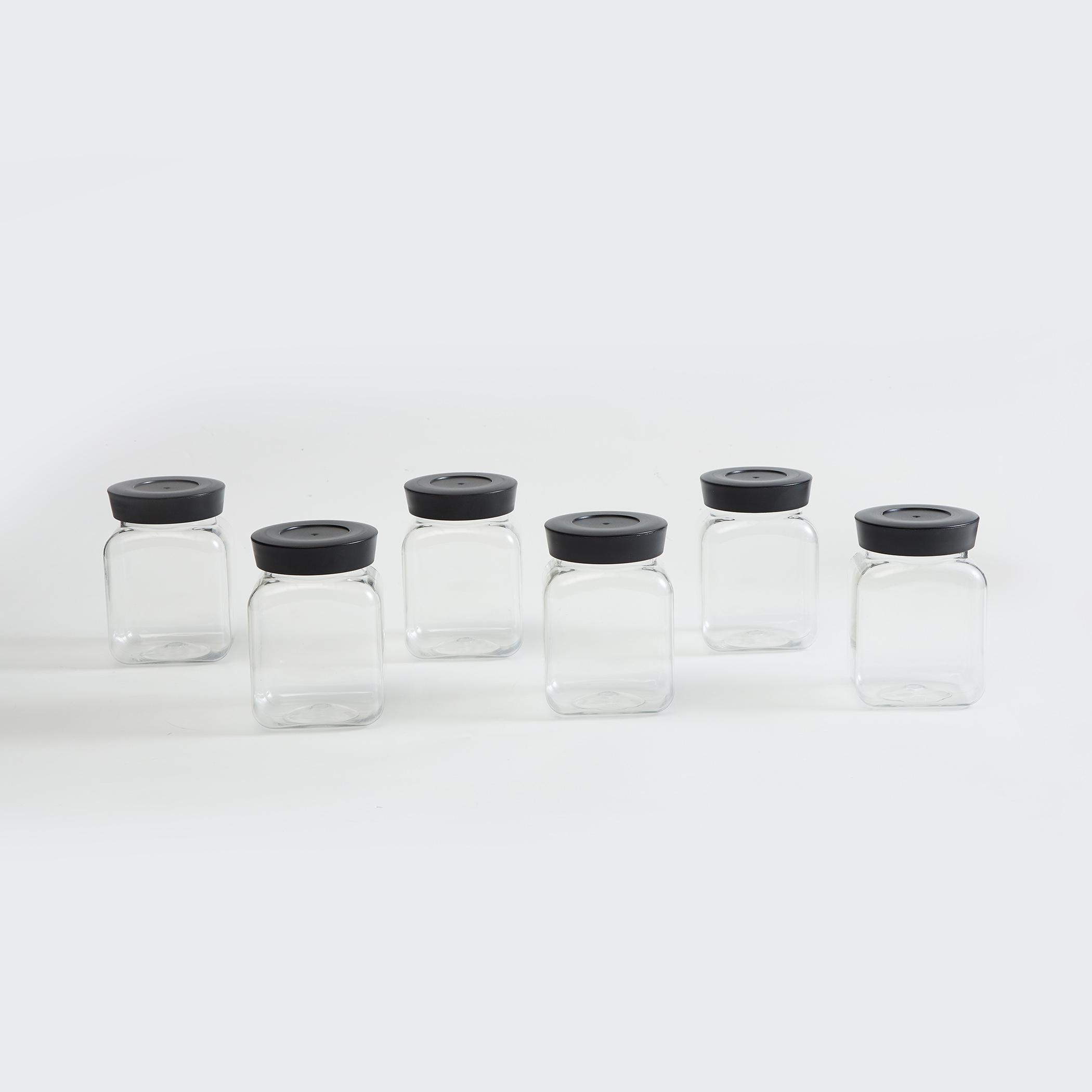 Corsica Essentials Set of 6 Storage Containers - 350ml in Transparent