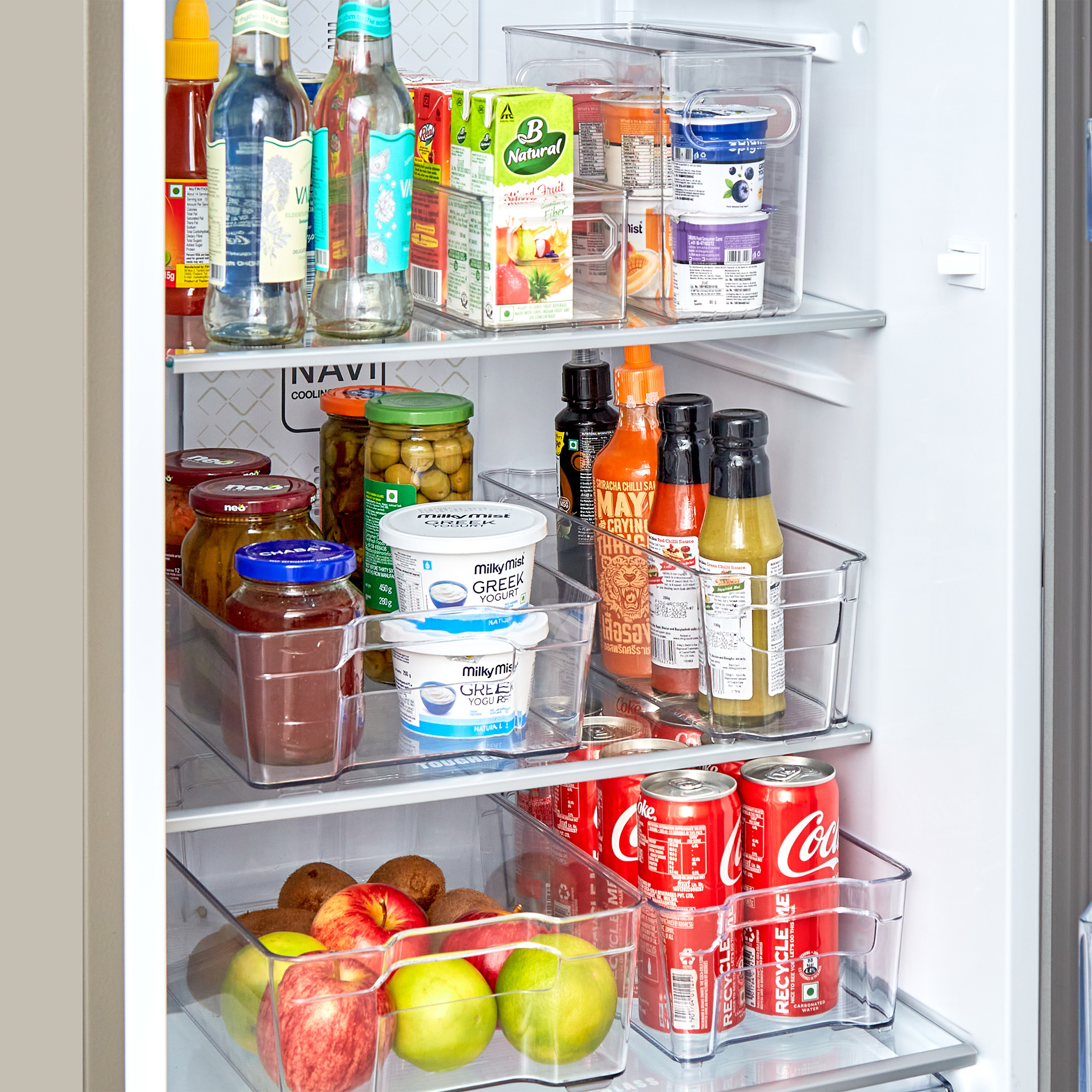 Orion Elfin PET Fridge Organiser in Transparent