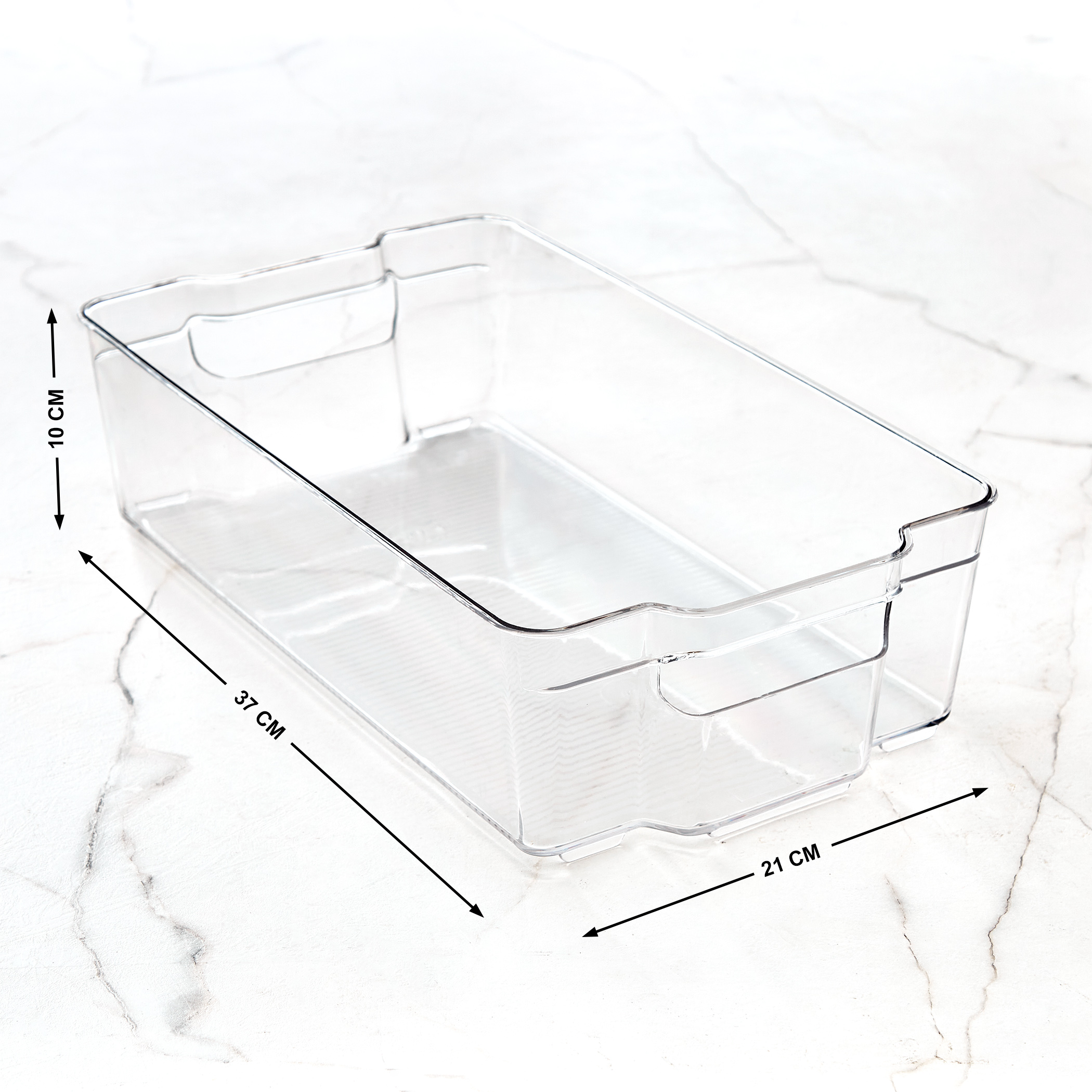 Orion Elfin PET Open Storage Fridge Organiser in Transparent