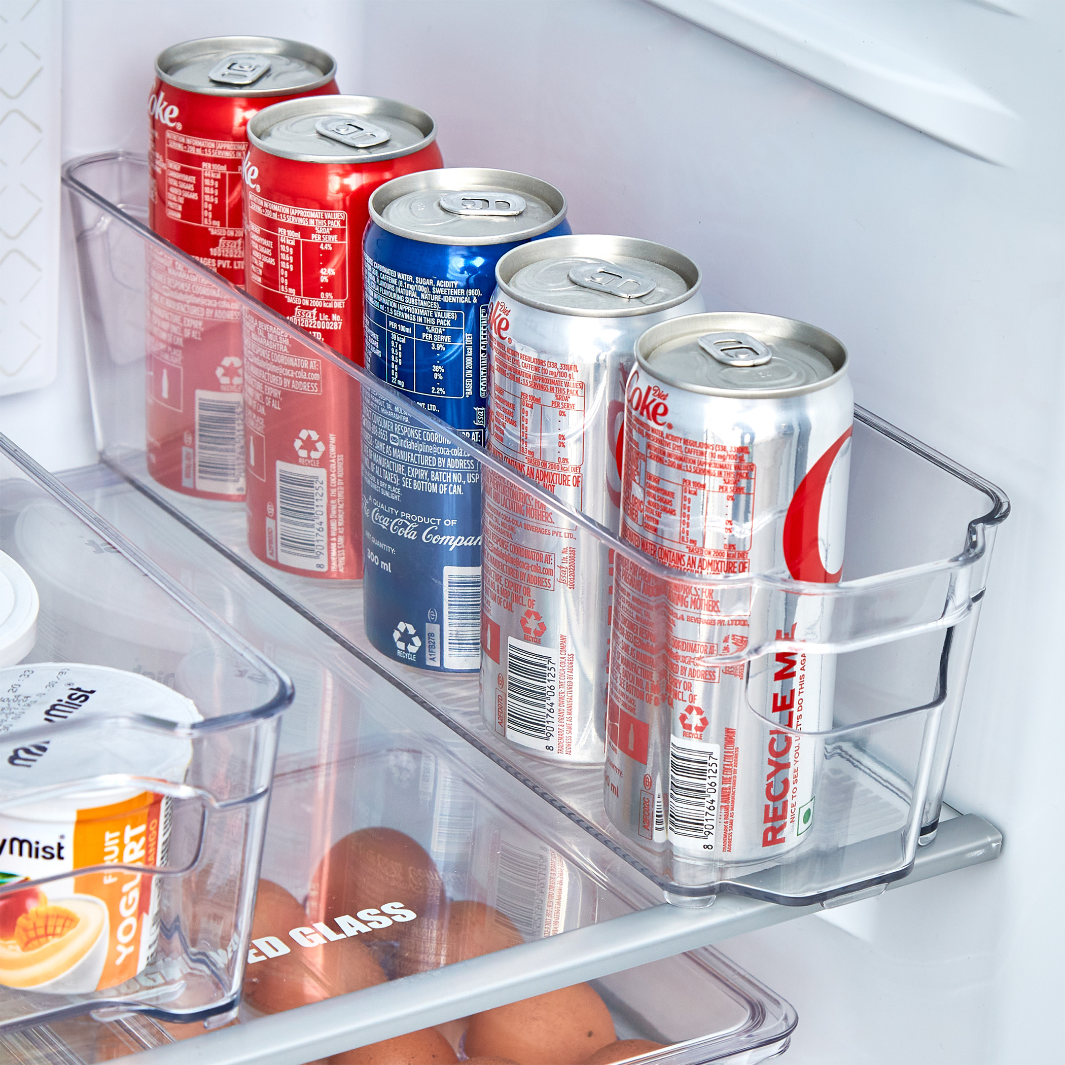 Orion Elfin PET Open Storage Fridge Organiser in Transparent