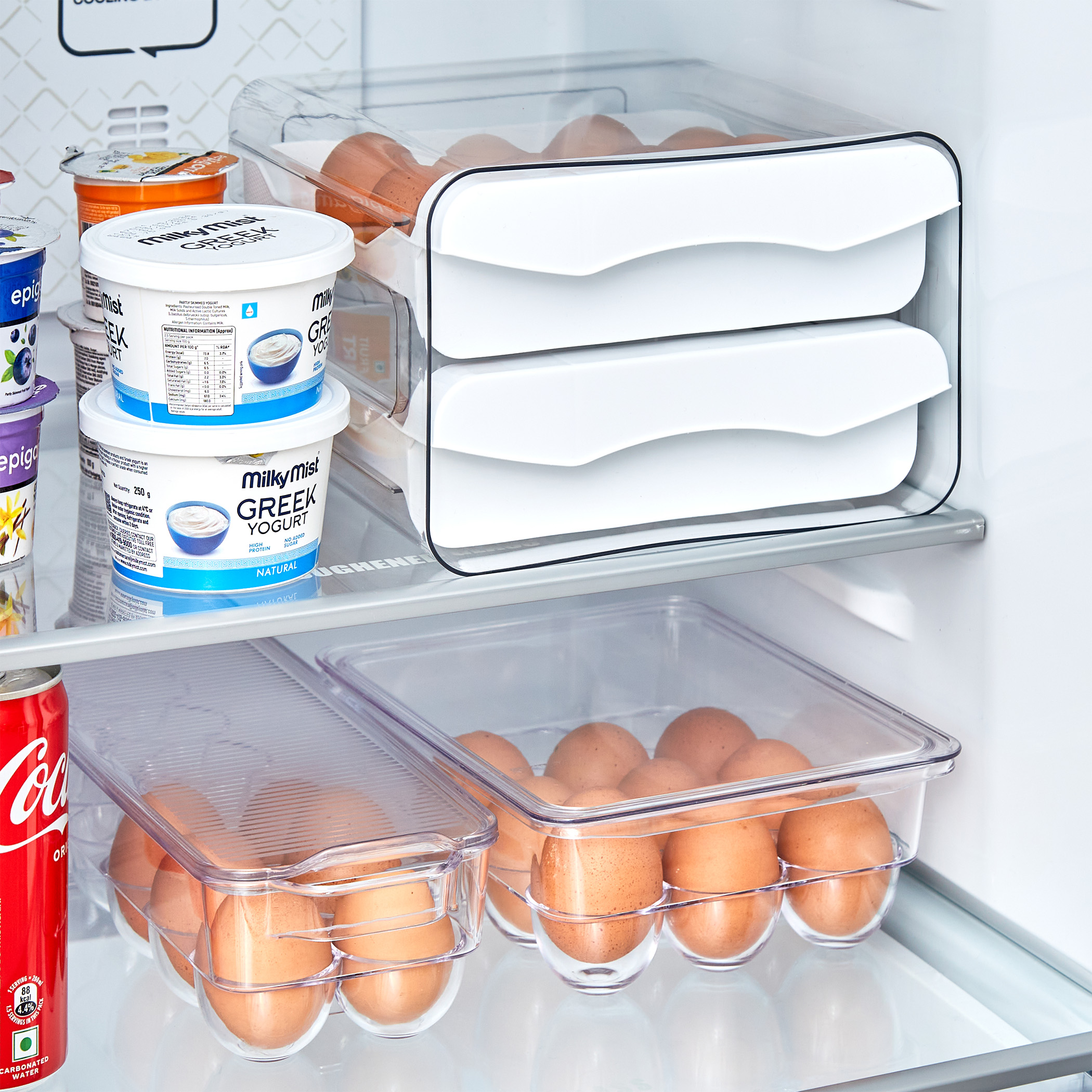 Orion Elfin PET Egg Holder with Lid in Transparent