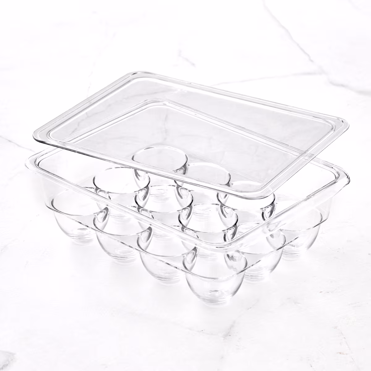 Orion Elfin PET Egg Holder with Lid in Transparent