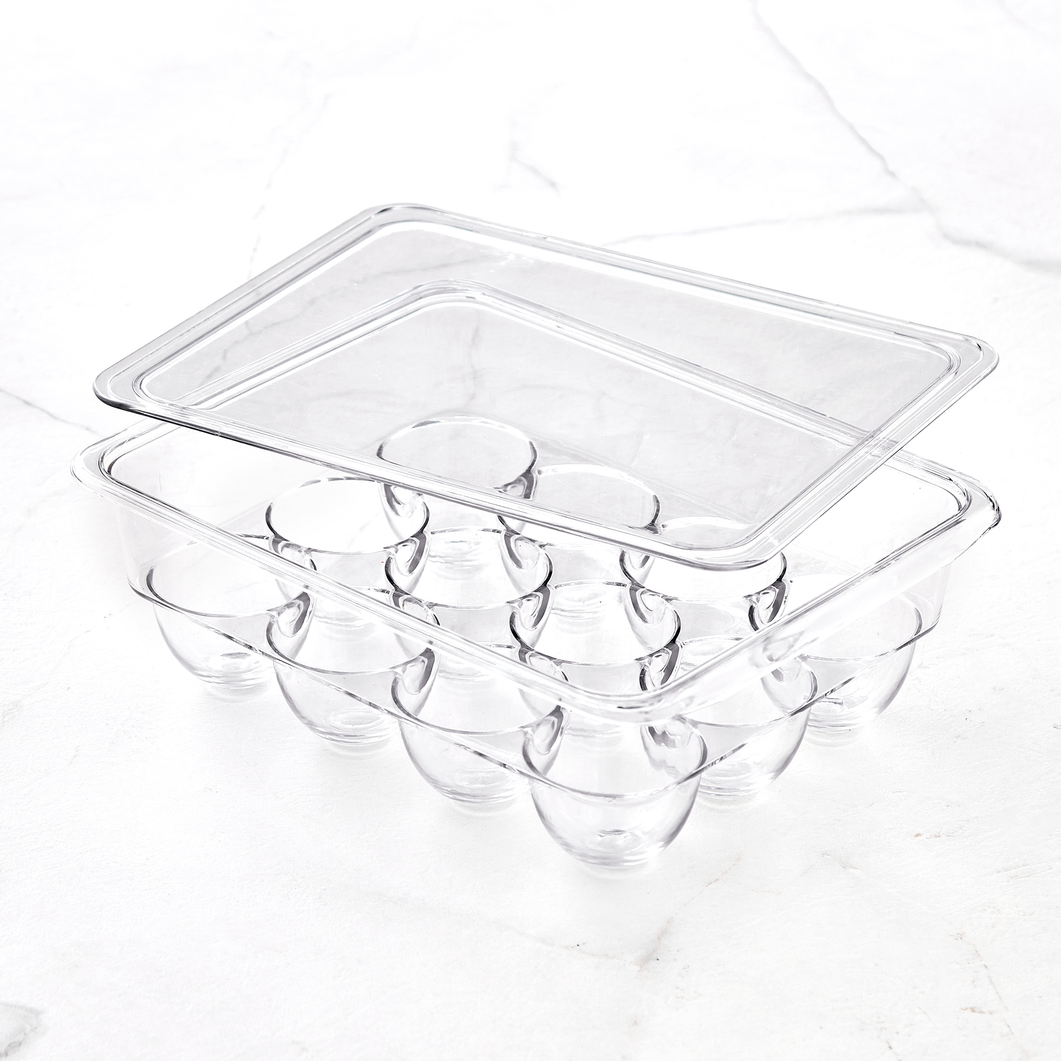 Orion Elfin PET Egg Holder with Lid in Transparent
