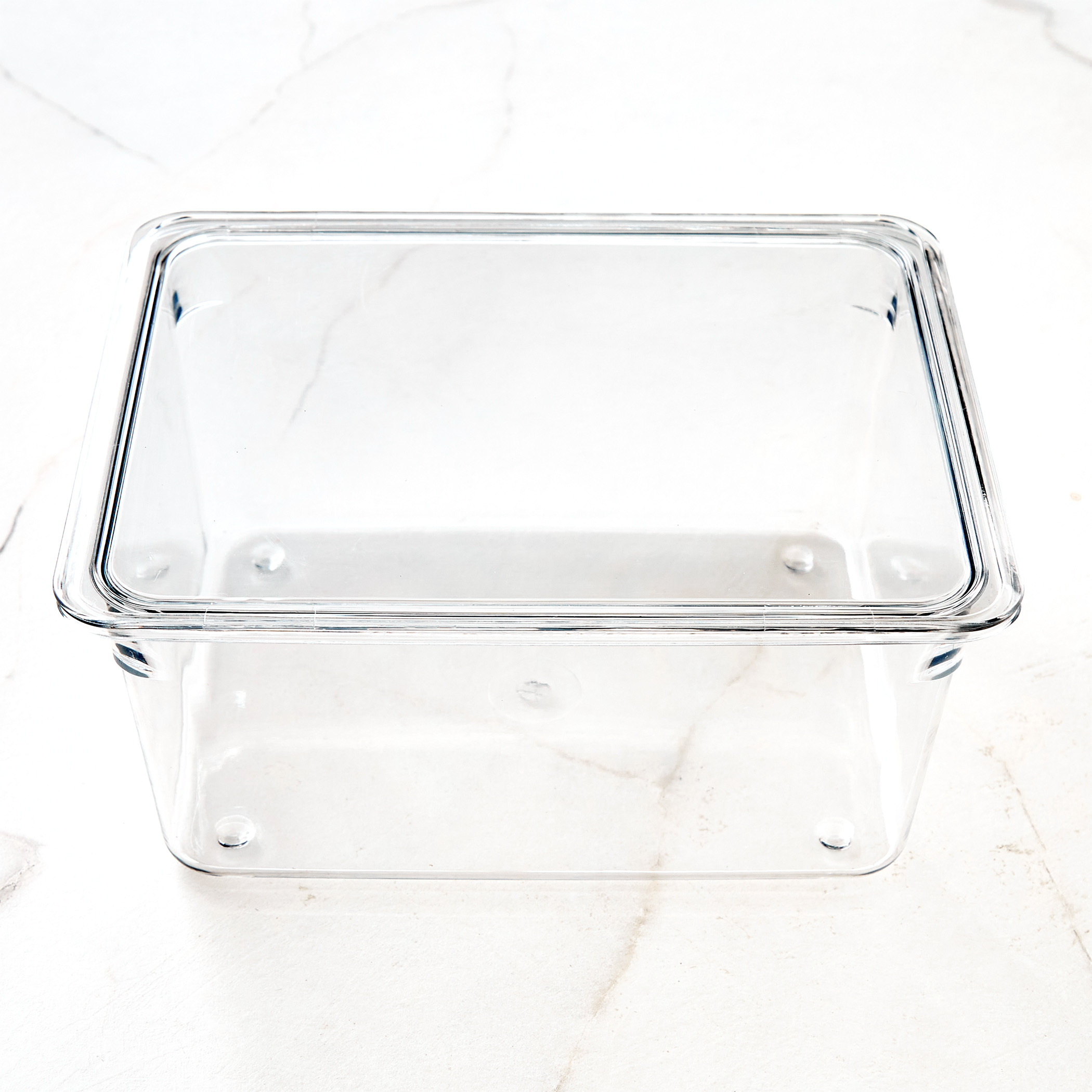 Orion Elfin PET Fridge Storage Box with Lid in Transparent