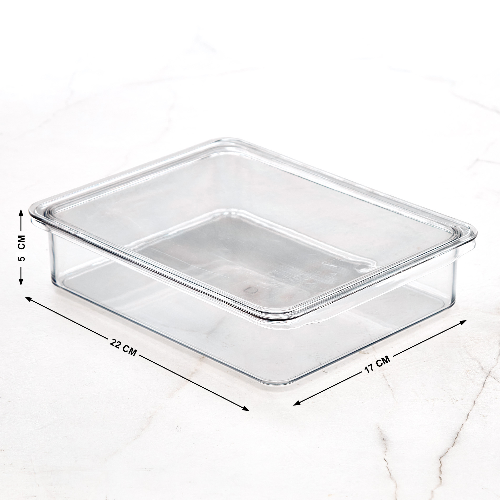 Orion Elfin PET Fridge Storage Box with Lid in Transparent