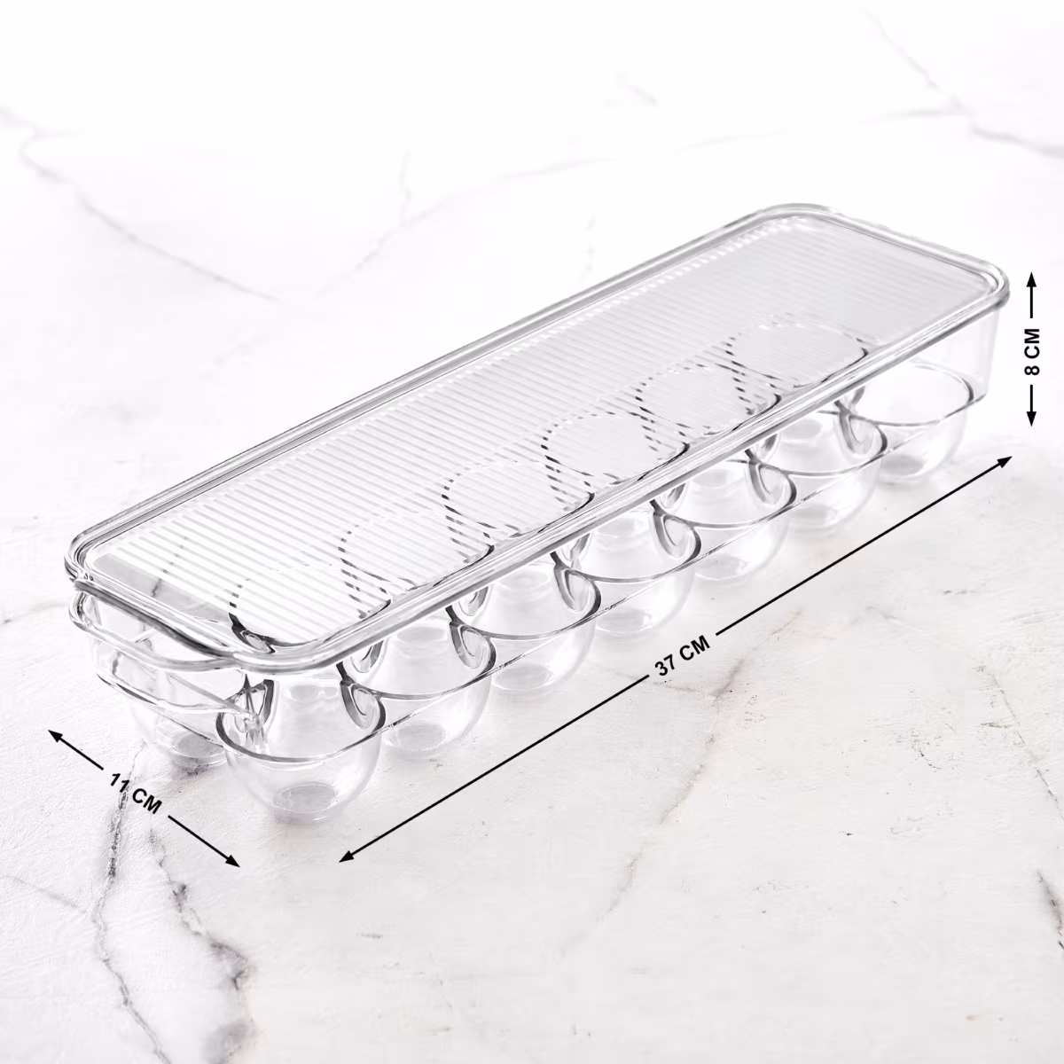 Orion Elfin PET Egg Holder with Lid in Transparent