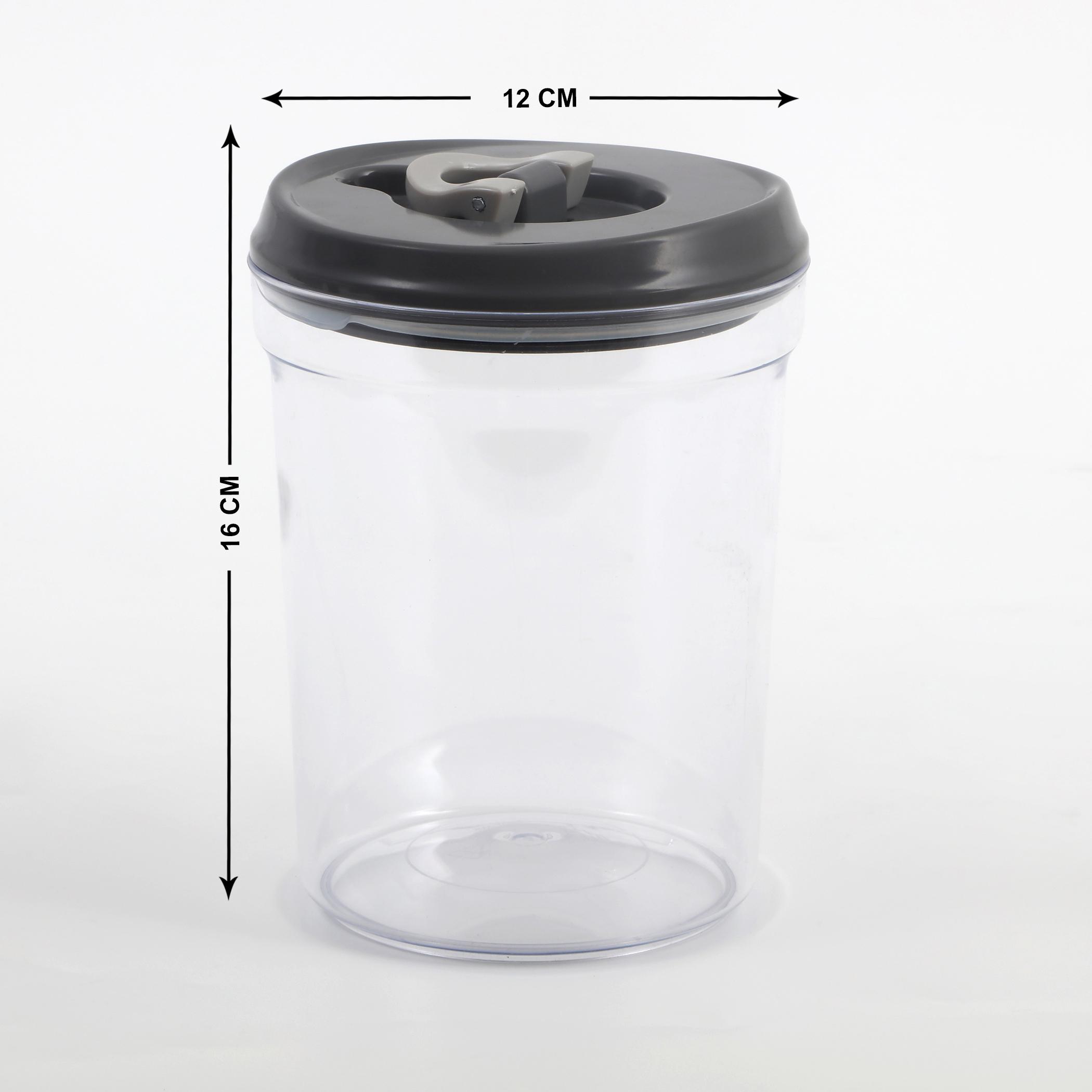 Genesis Sterling Set of 6 Storage Jars - 1L in Grey