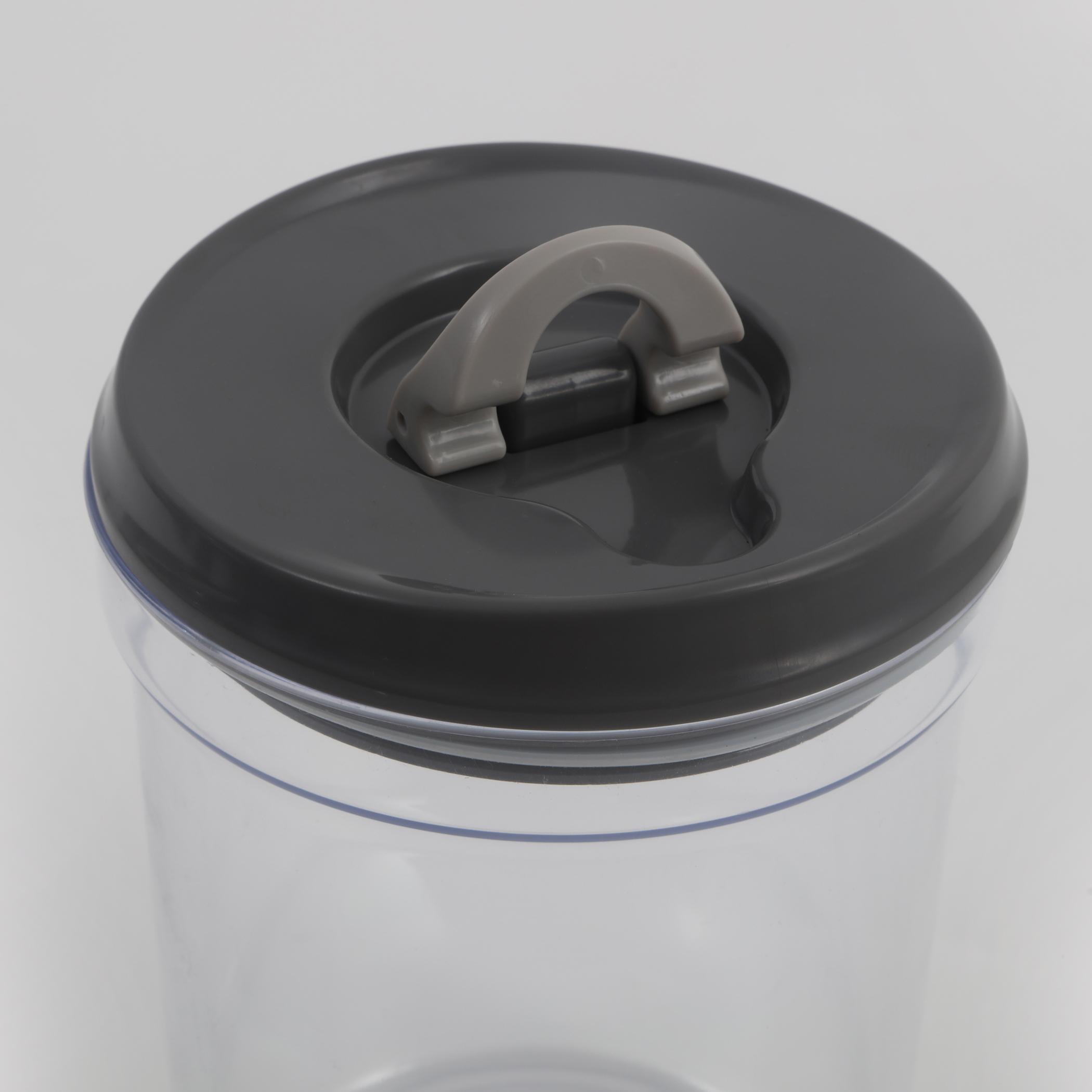 Genesis Sterling Set of 6 Storage Jars - 1L in Grey