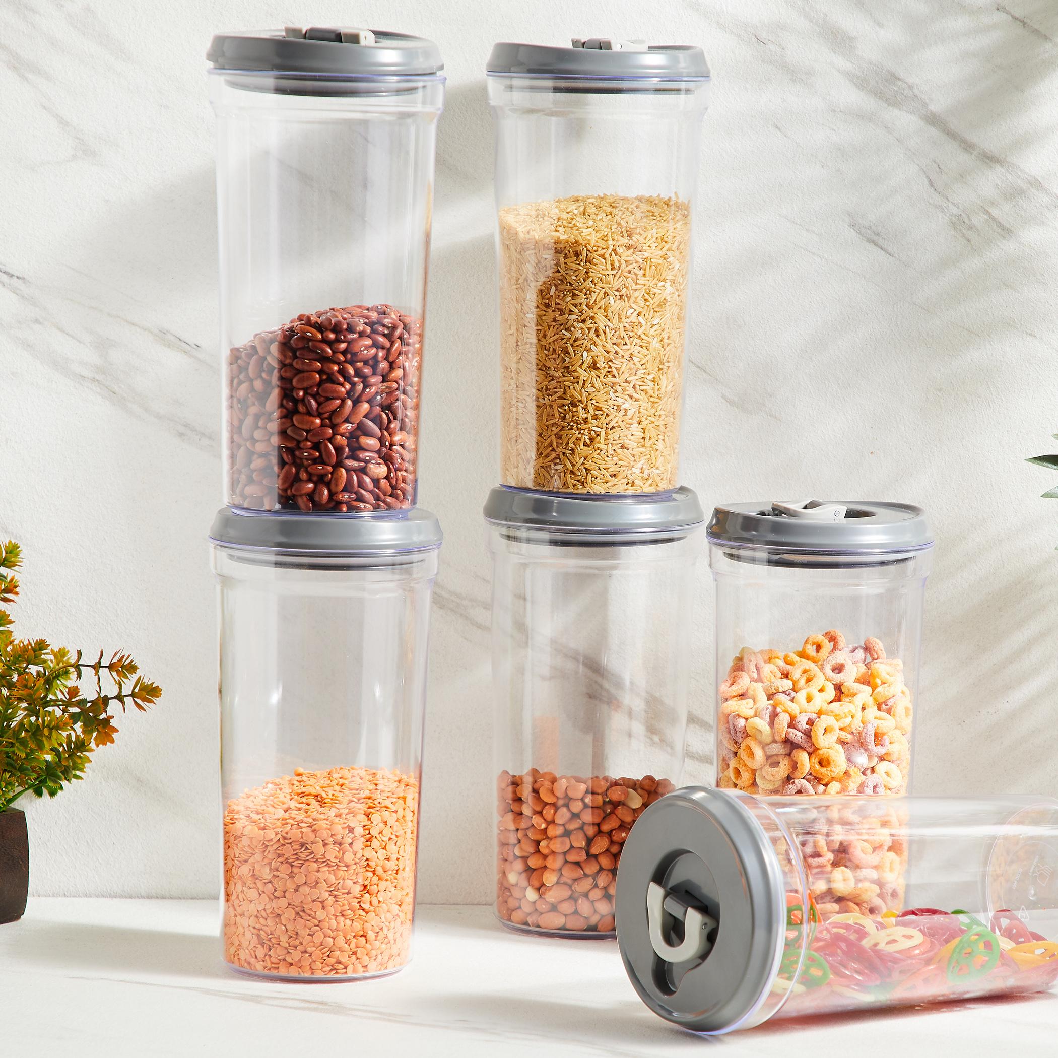 Genesis Set of 6 Storage Jars - 1.5L in Grey