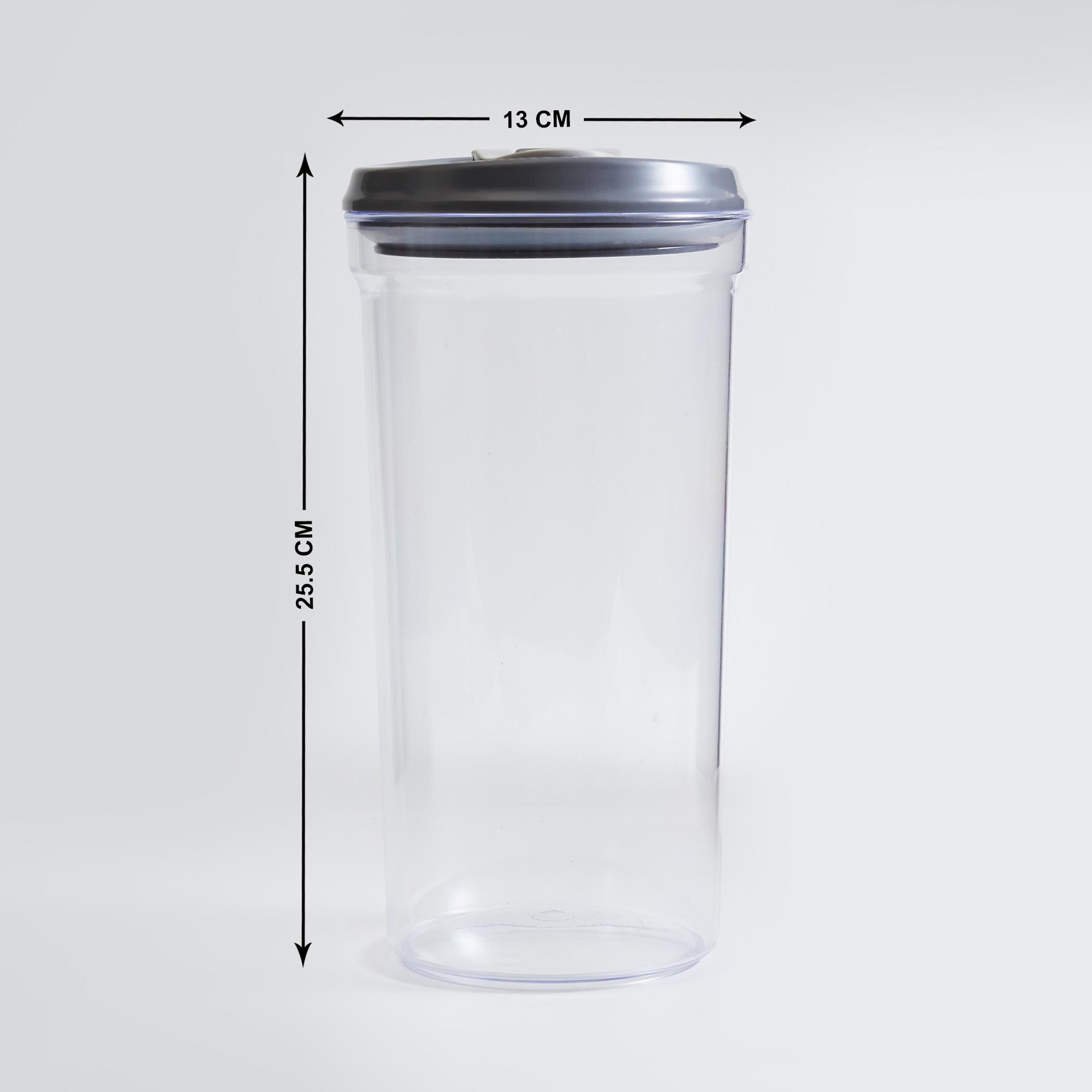 Genesis Set of 6 Storage Jars - 1.5L in Grey