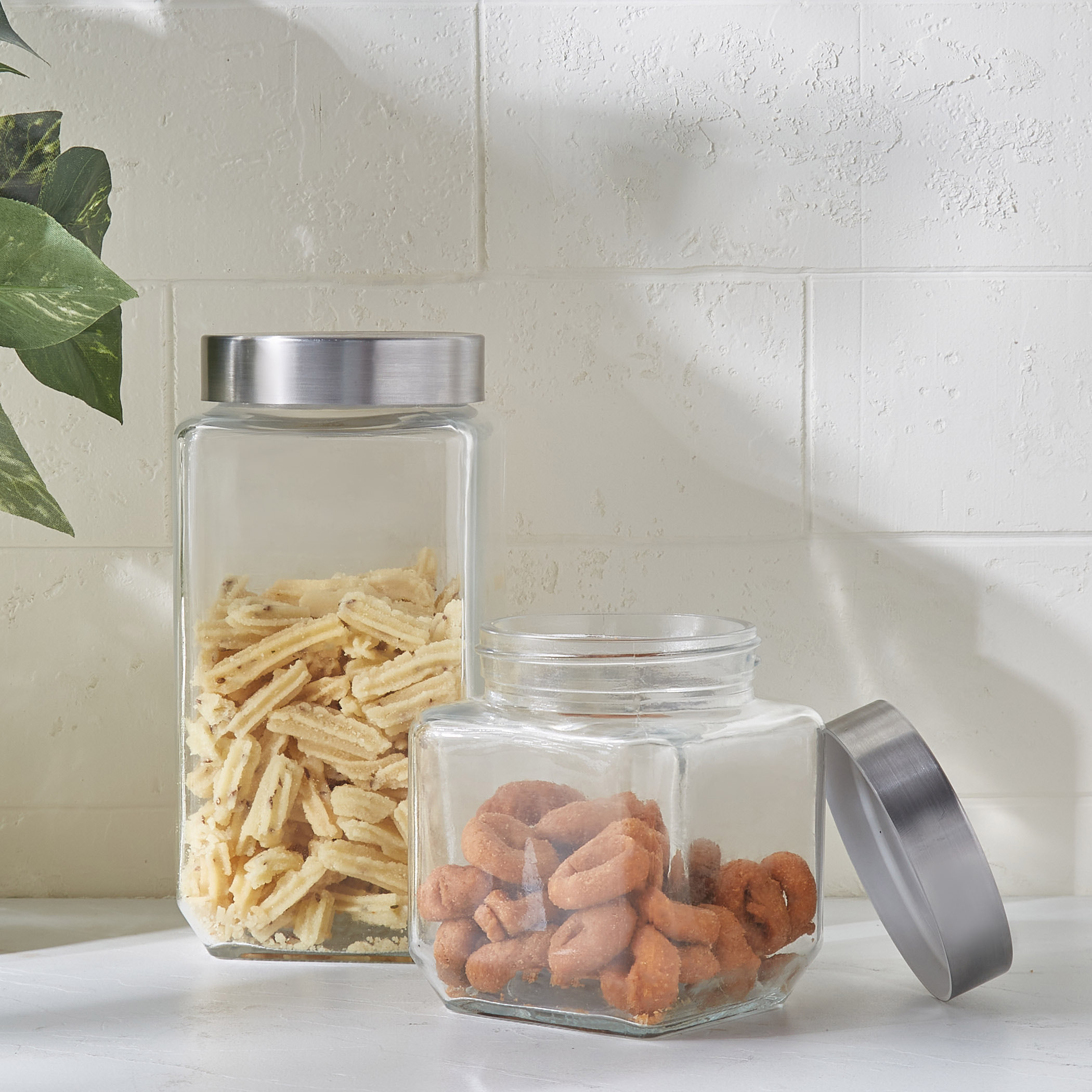 Pacific Blithe Glass Canister - 1000ml in Transparent