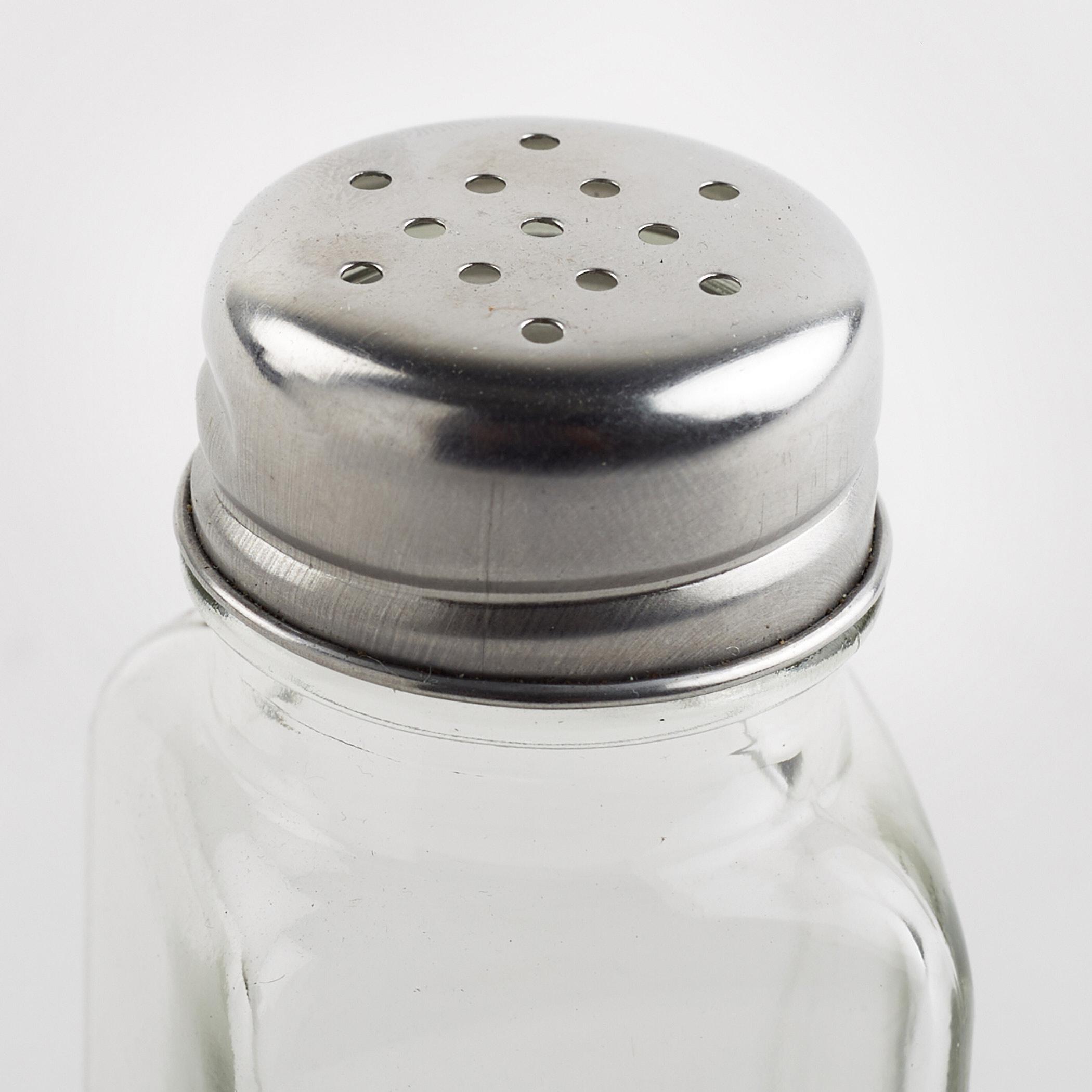 Pacific Blithe Set of 2 Glass Spice Jars with Stand - 80ml in Transparent