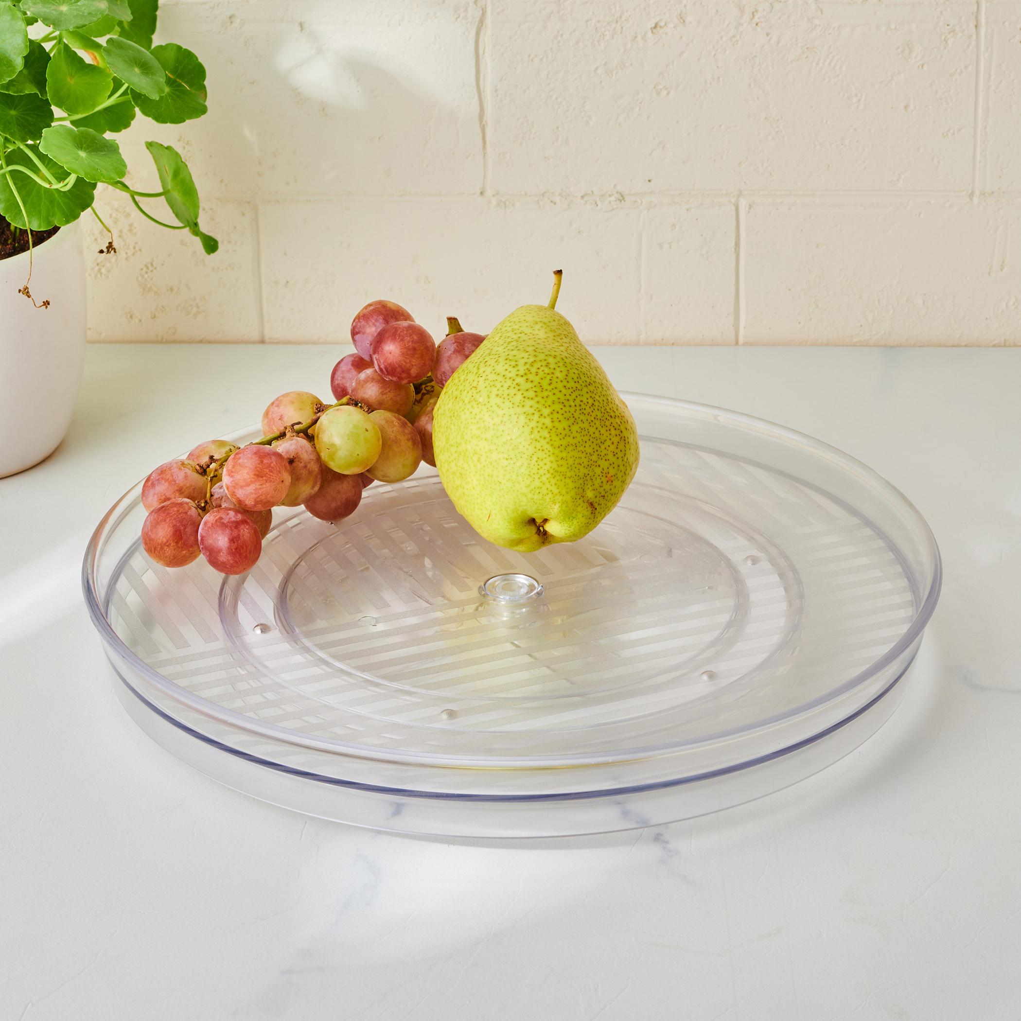 Orion Frisker Lazy Susan Fridge Organizer in Transparent